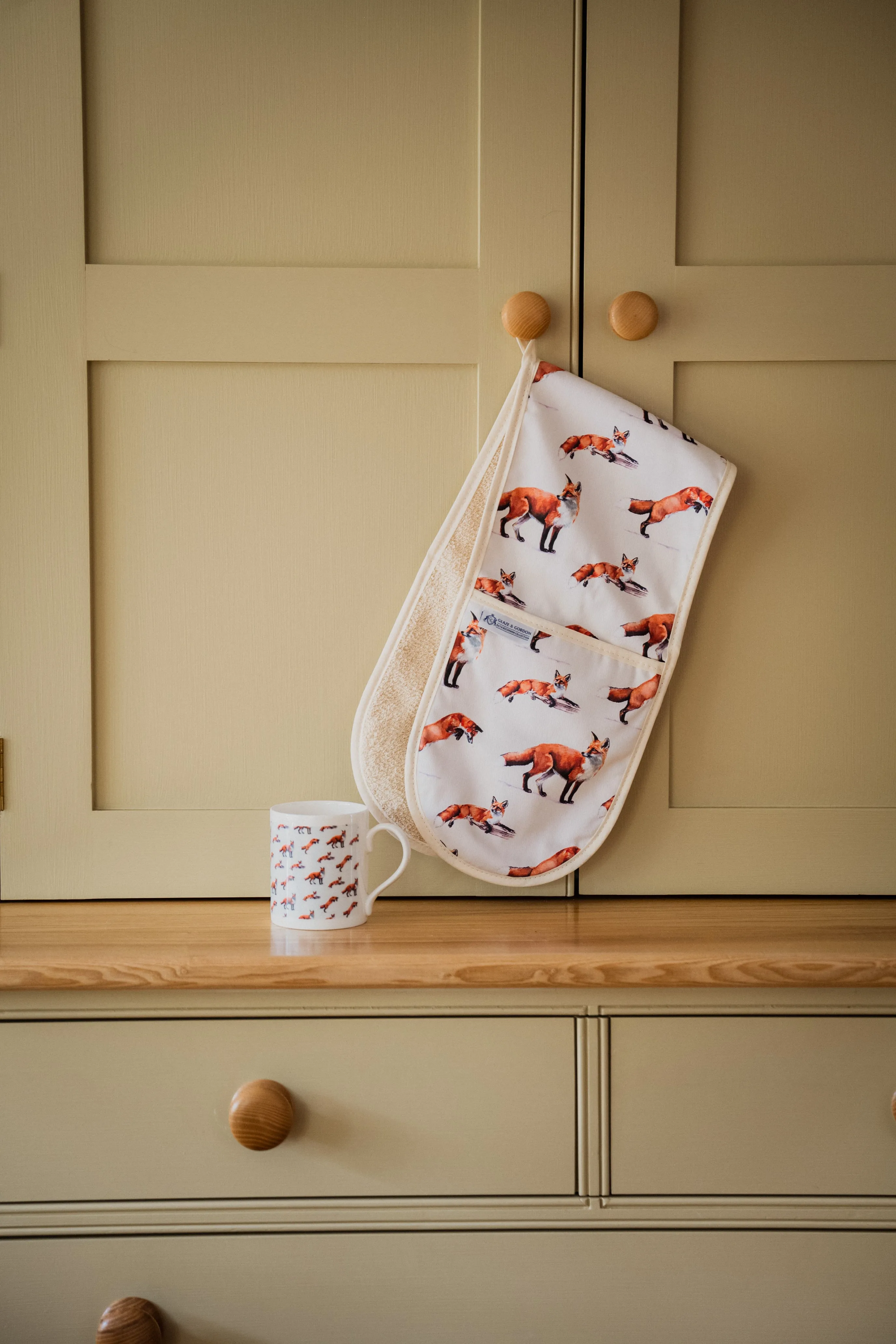 Glaze & Gordon 'For Fox Sake' Double Oven Gloves