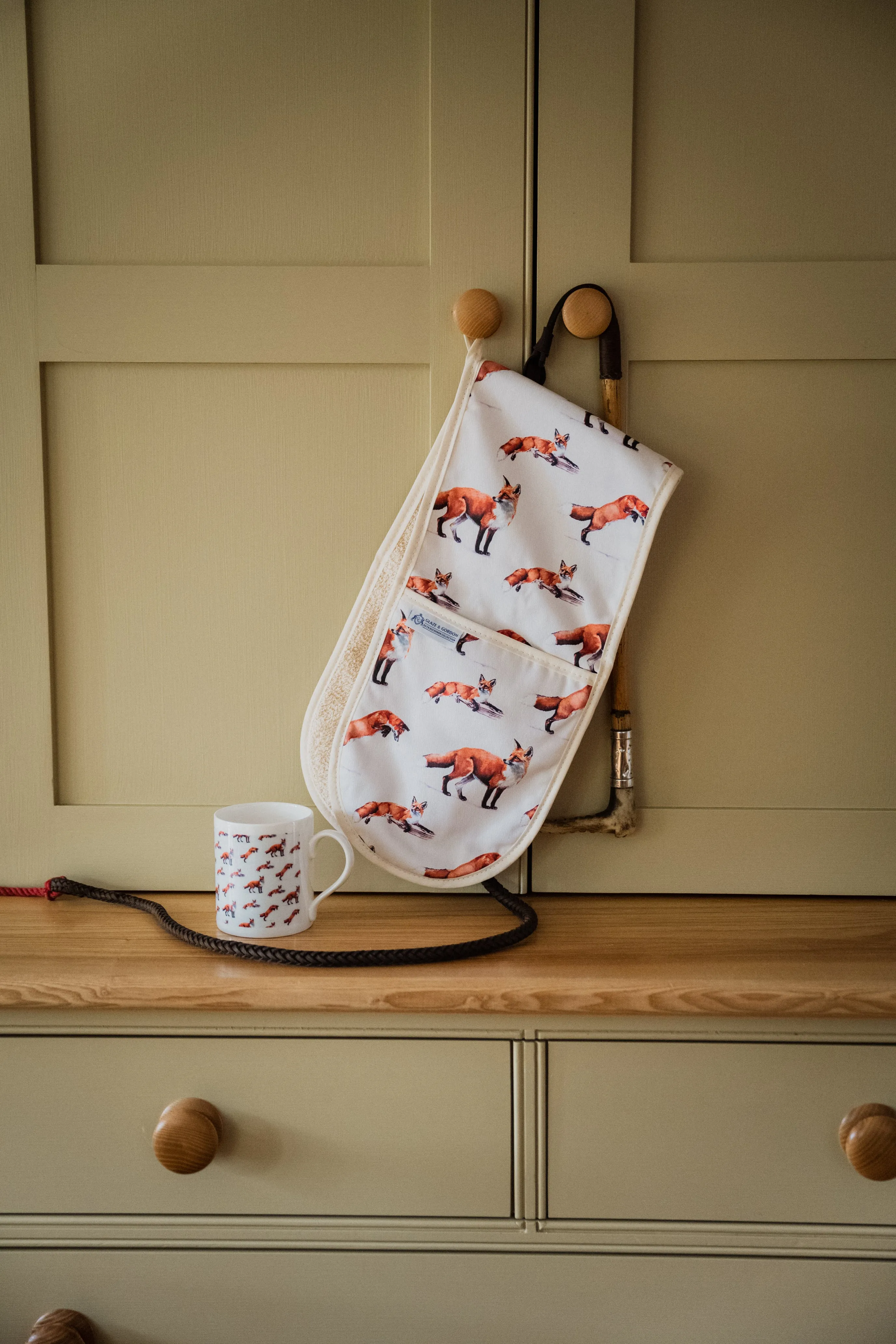 Glaze & Gordon 'For Fox Sake' Double Oven Gloves