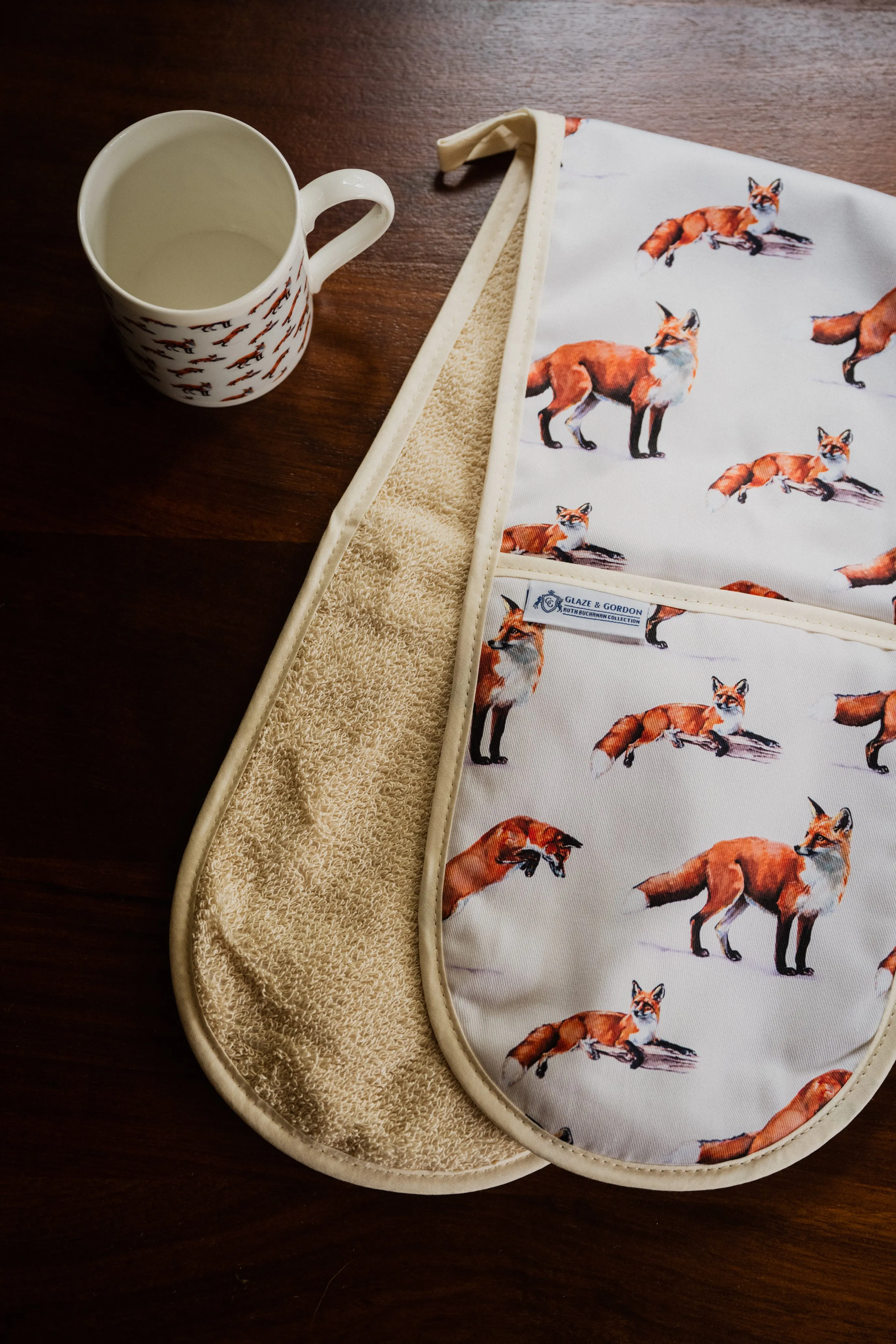 Glaze & Gordon 'For Fox Sake' Double Oven Gloves