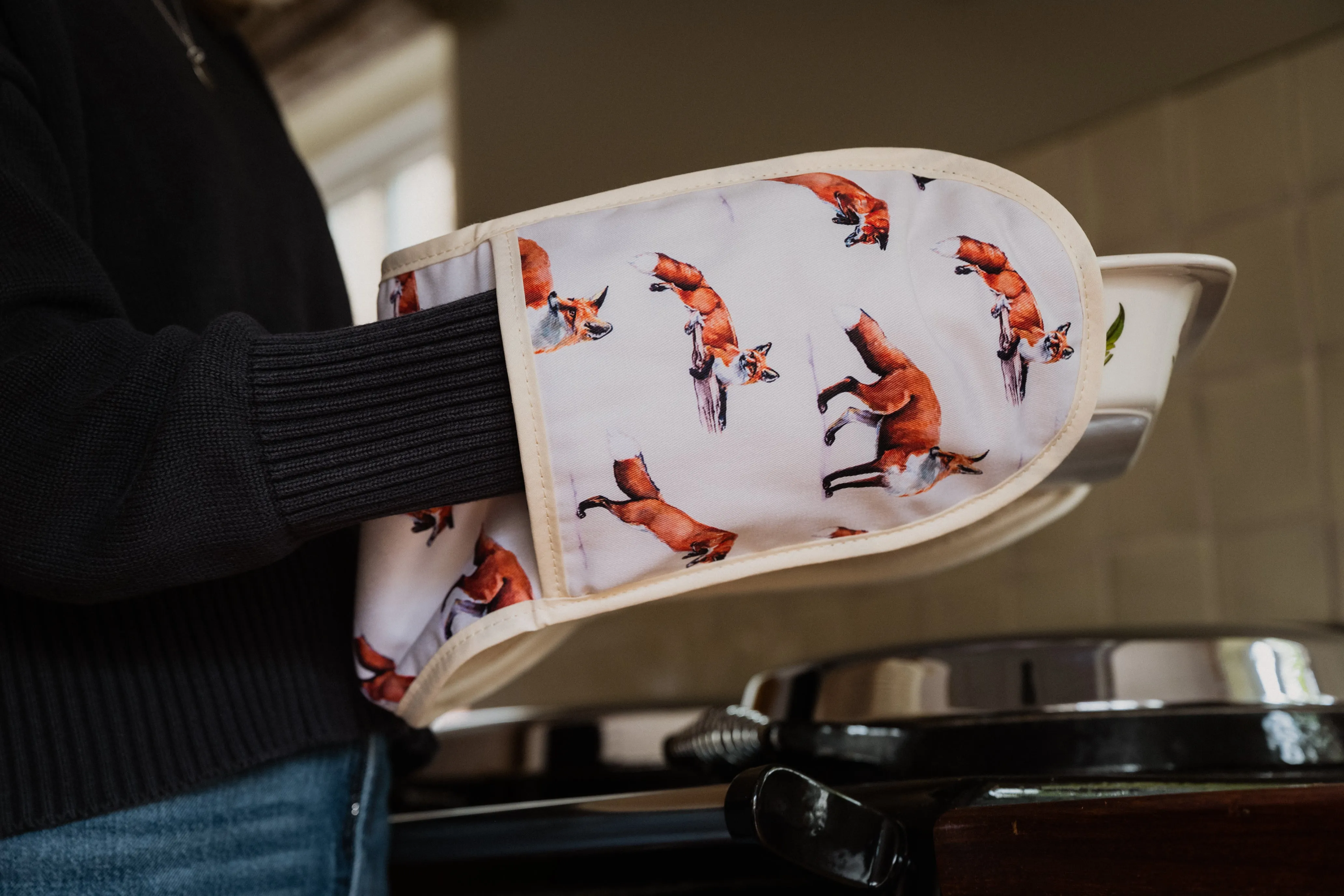 Glaze & Gordon 'For Fox Sake' Double Oven Gloves