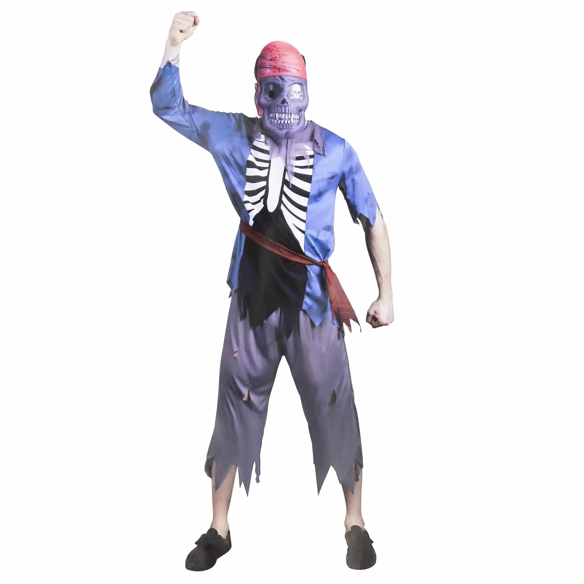 Halloween Costume - Men's - Skeleton Pirate - XL