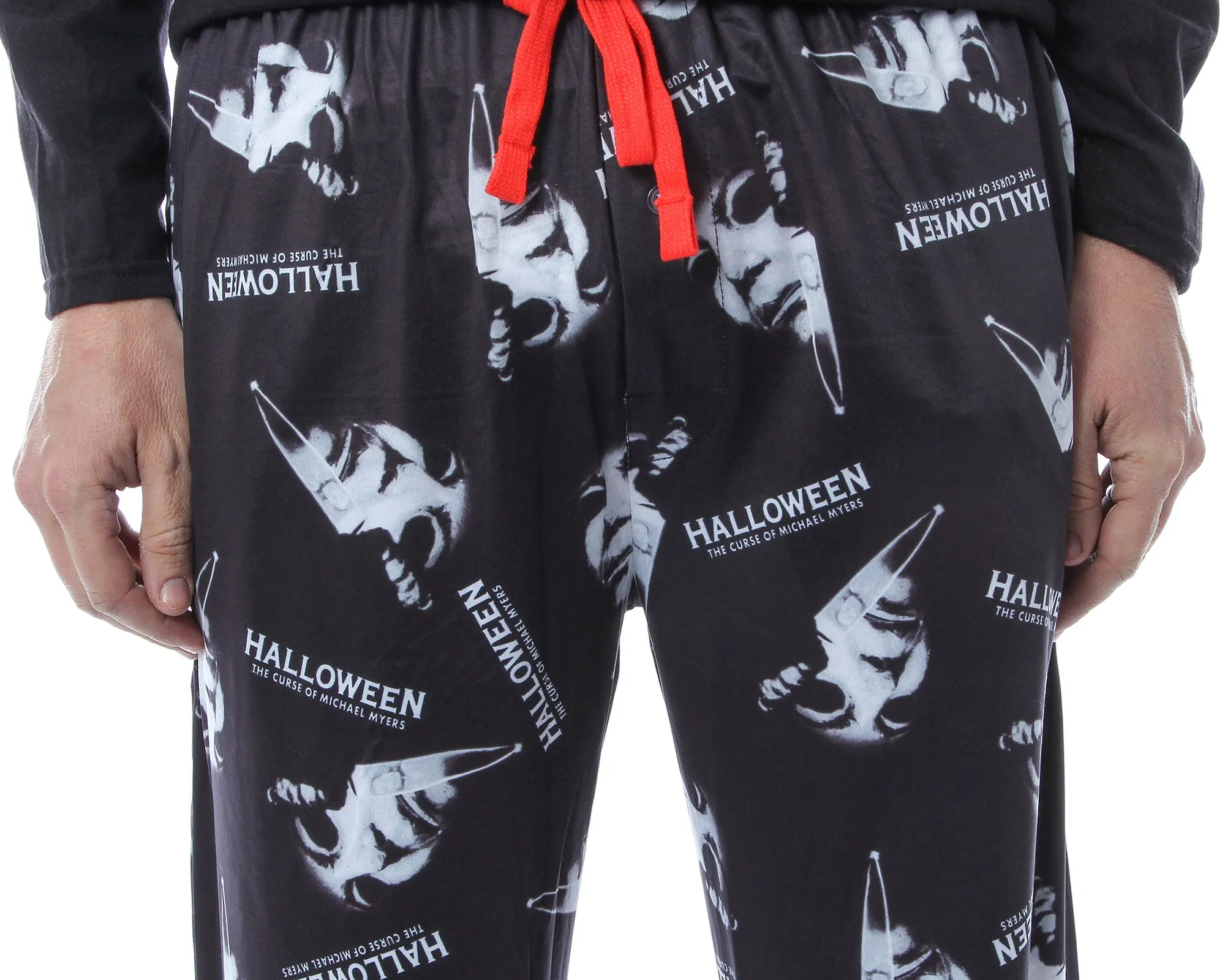 Halloween Michael Myers Men's Horror Film Allover Pattern Pajama Pants