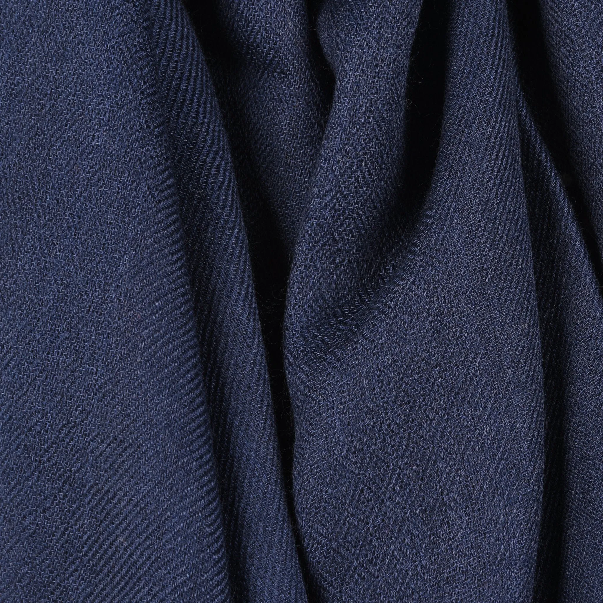 Hand Woven Mongolian Indigo Cashmere Shawl