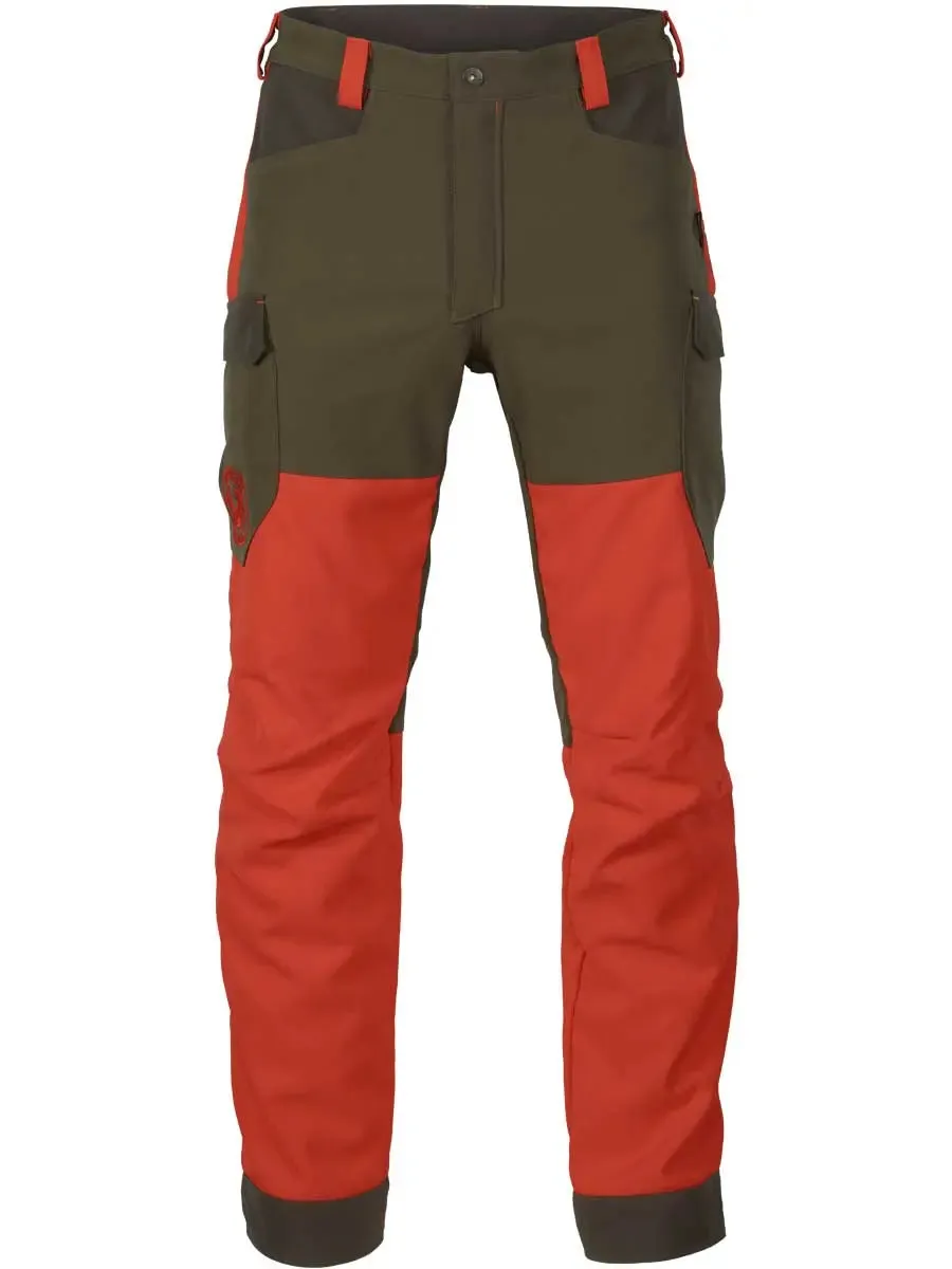 HARKILA Wildboar Pro Trousers - Mens - Orange Blaze & Willow Green