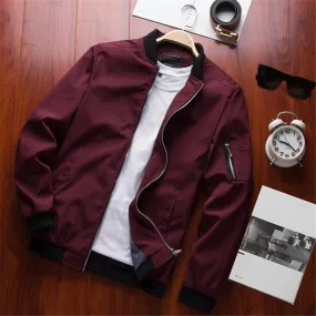 Jacket Men Fashion Casual Slim Mens Jacket Sportswear Bomber Jacket Mens jackets men and Coats Plus Size S- 6XL  9900