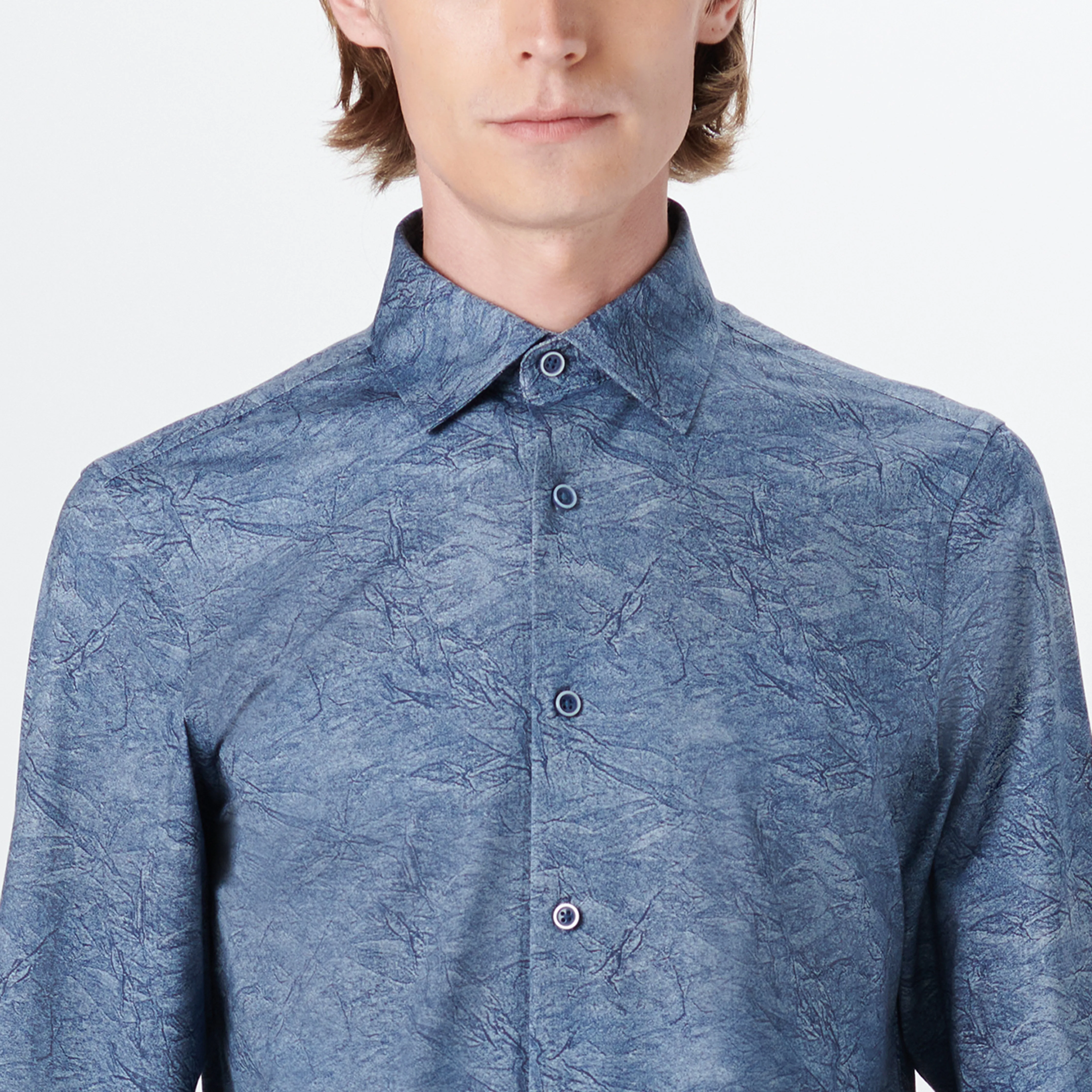 JAMES Faux Crease Print OoohCotton Shirt