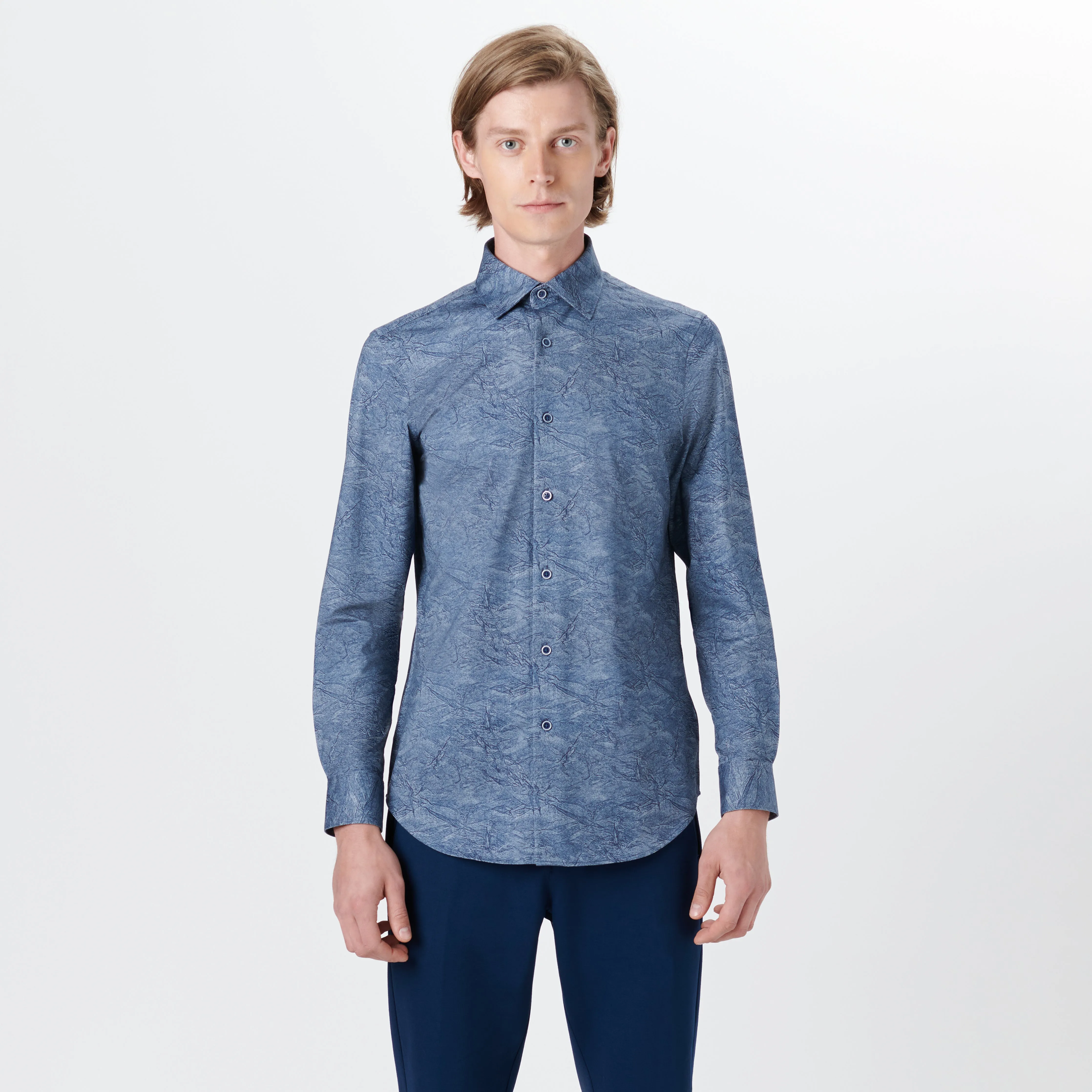 JAMES Faux Crease Print OoohCotton Shirt