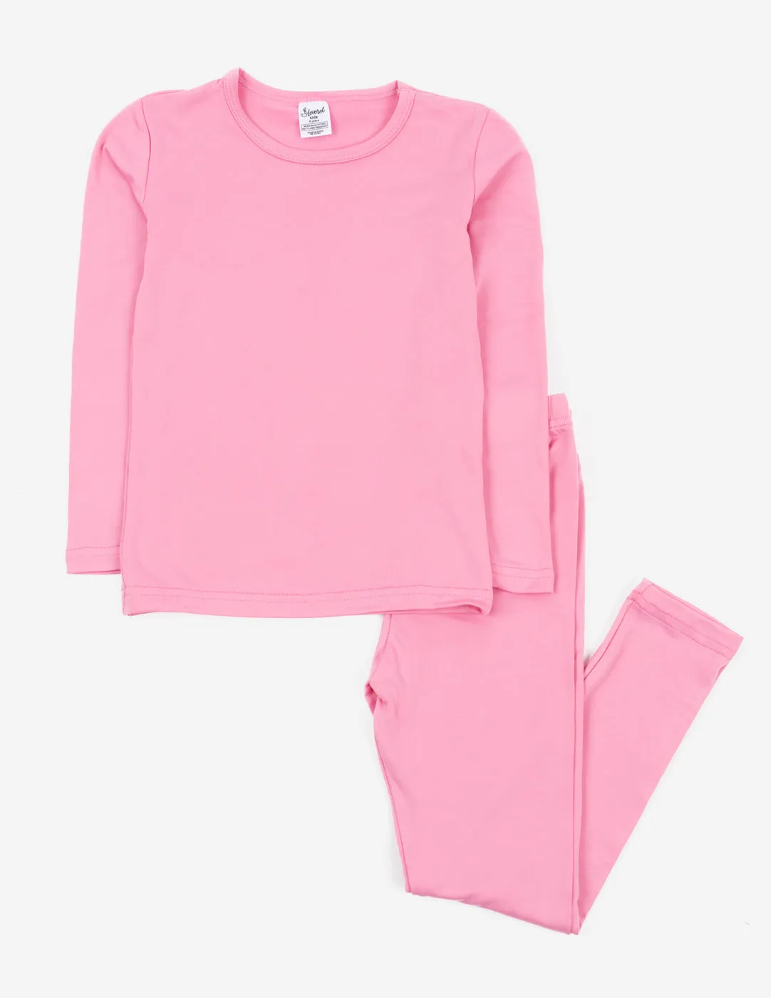 Kid's Classic Solid Color Thermal Pajamas