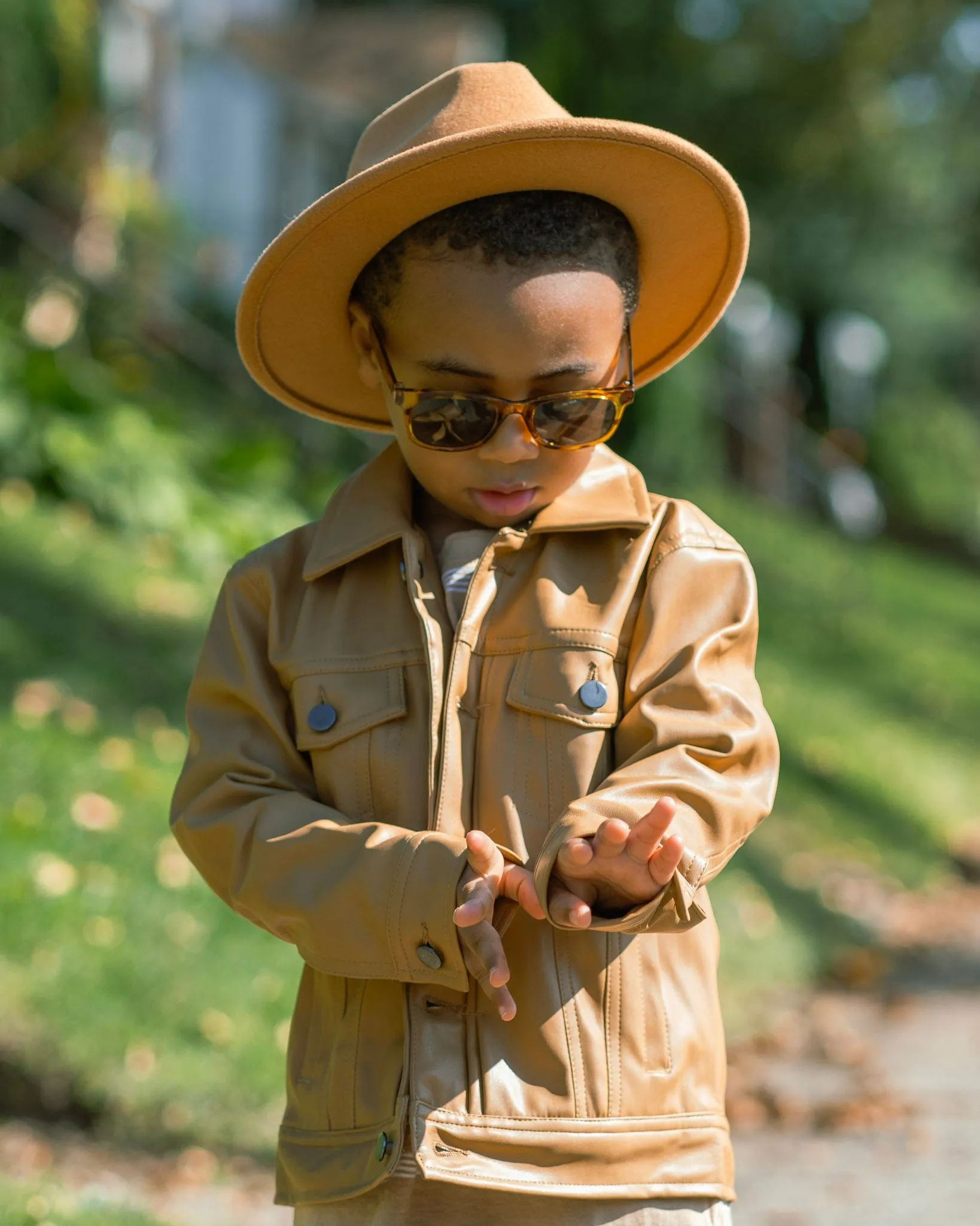 Kids Thriller Trucker Jacket (Mocha)