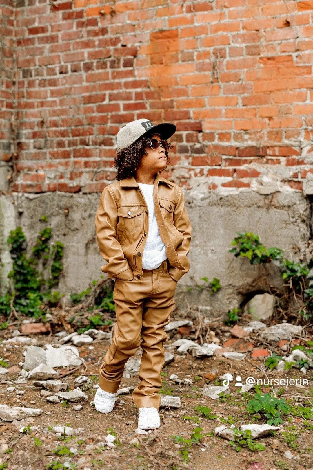 Kids Thriller Trucker Jacket (Mocha)