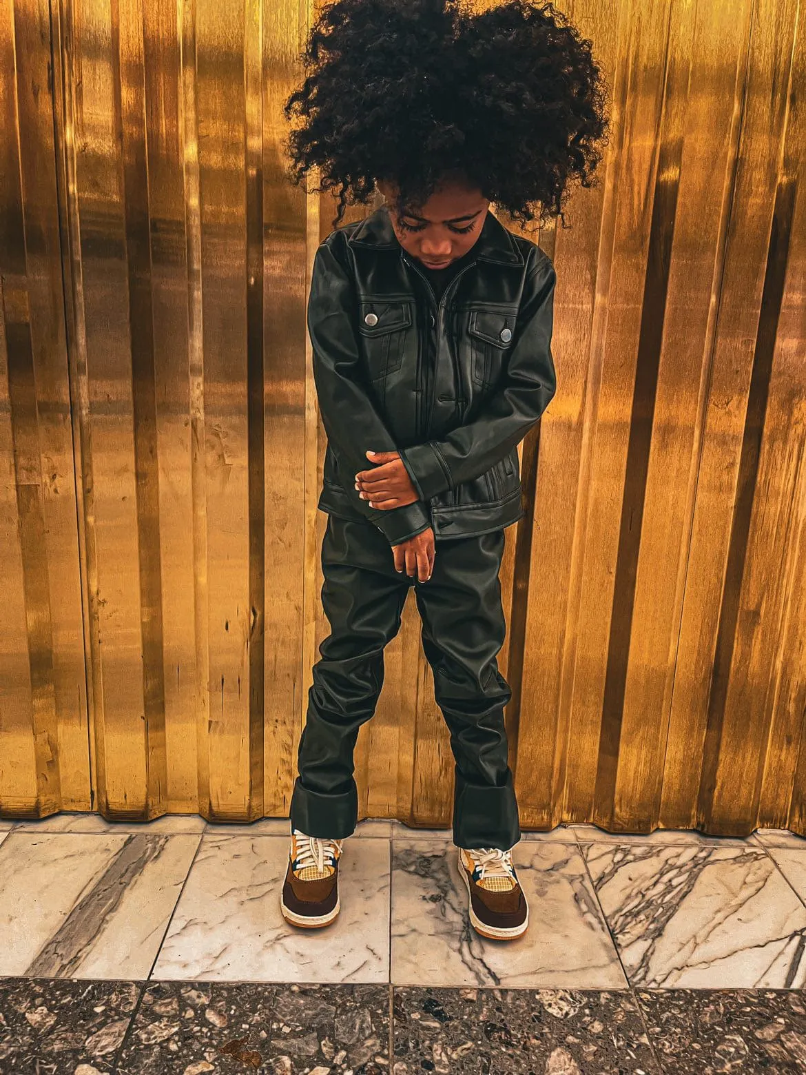 Kids Thriller Trucker Jacket (Olive)