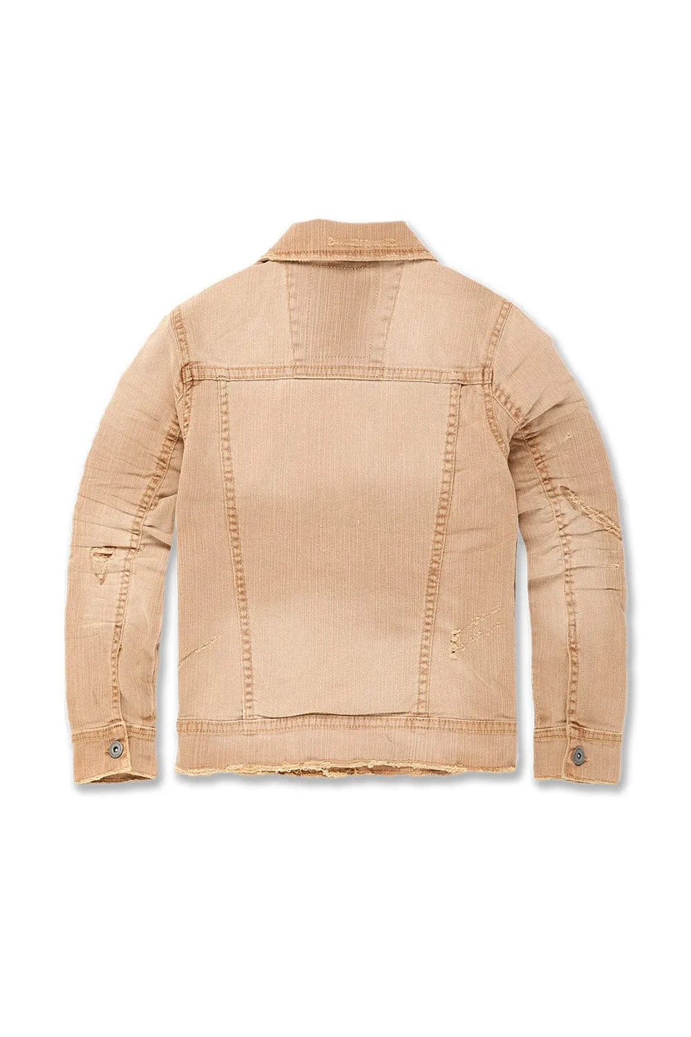 Kids Tribeca Twill Trucker Jacket (Peach)