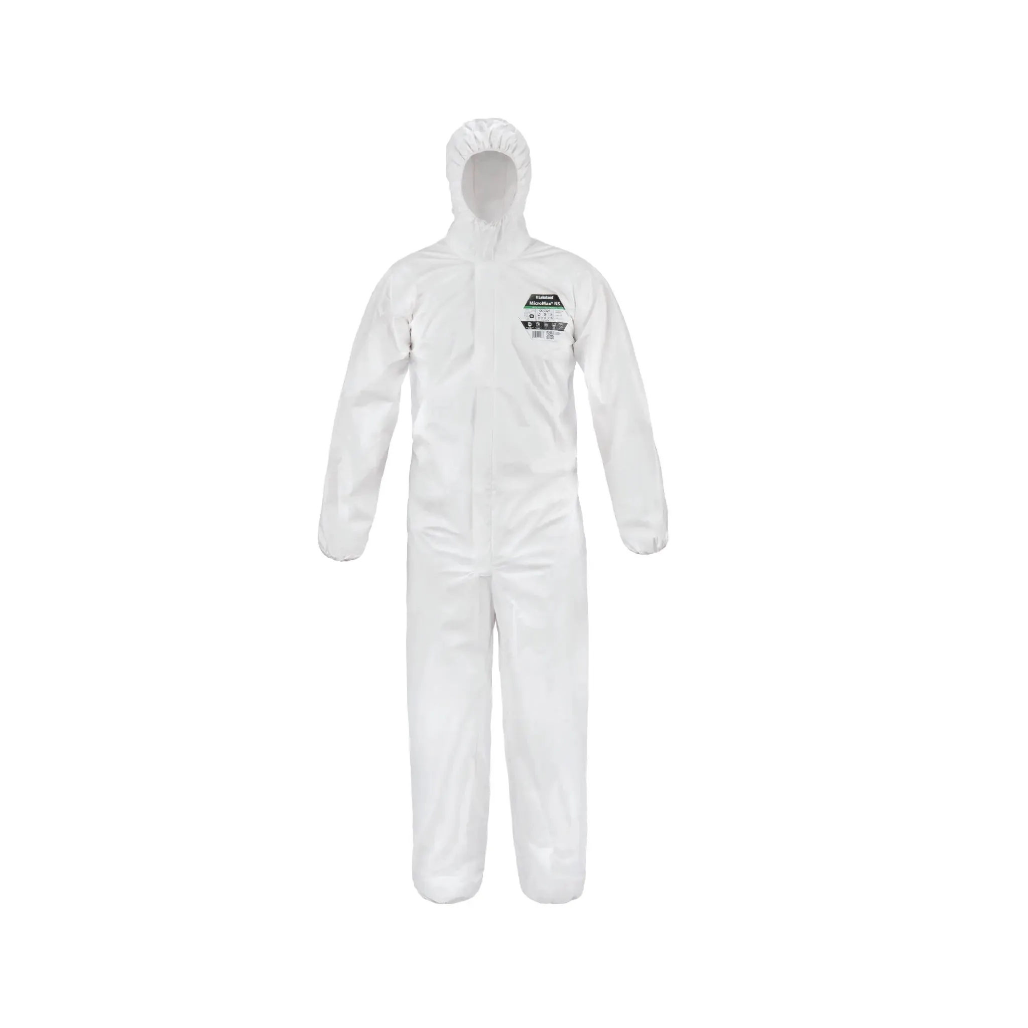 Lakeland - MicroMax NS Coverall, Type: MicroMax NS coverall, Style: With zipper, elastic hood, wrists and ankles - 25/BX