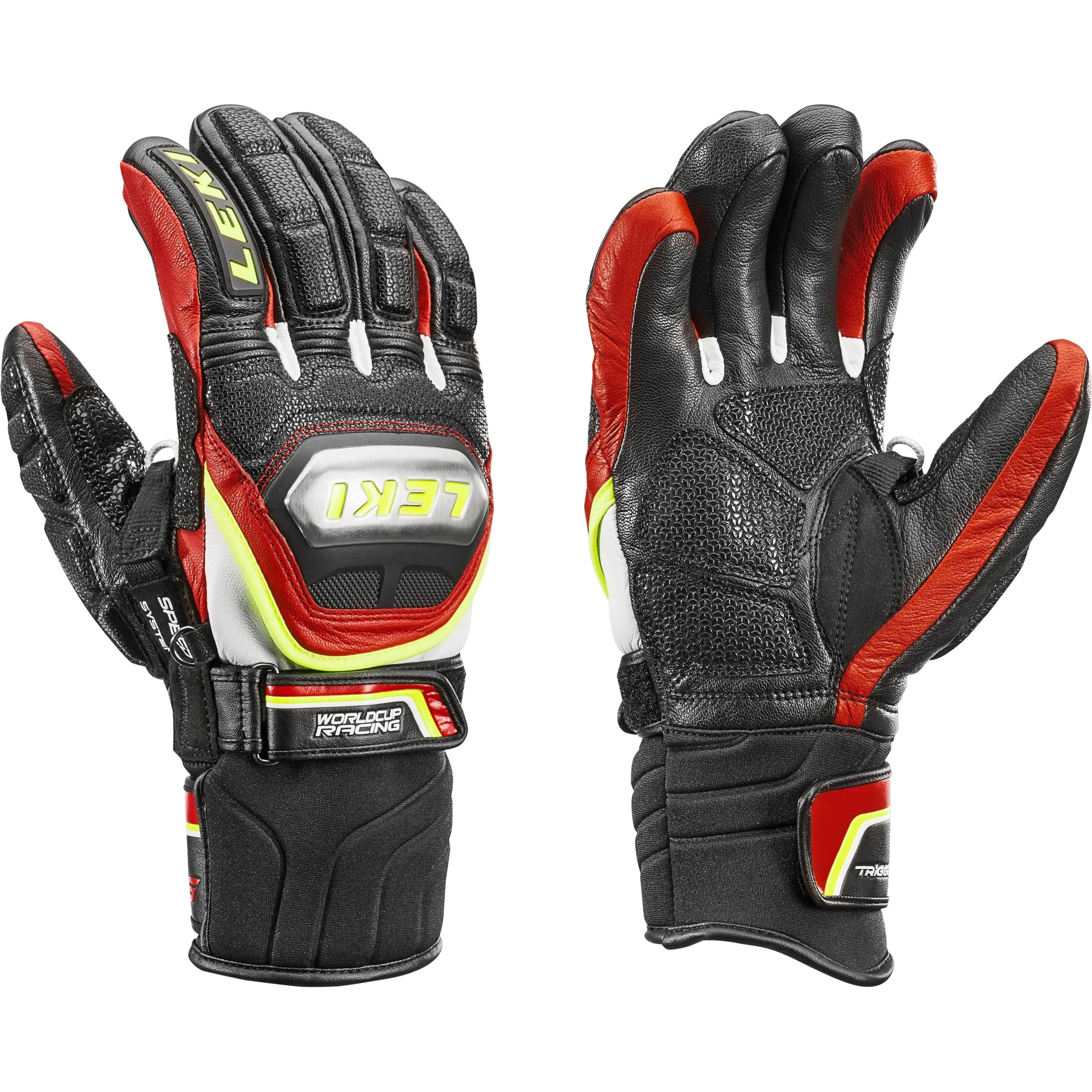 Leki World Cup Ti S Speed System Black/Red Gloves