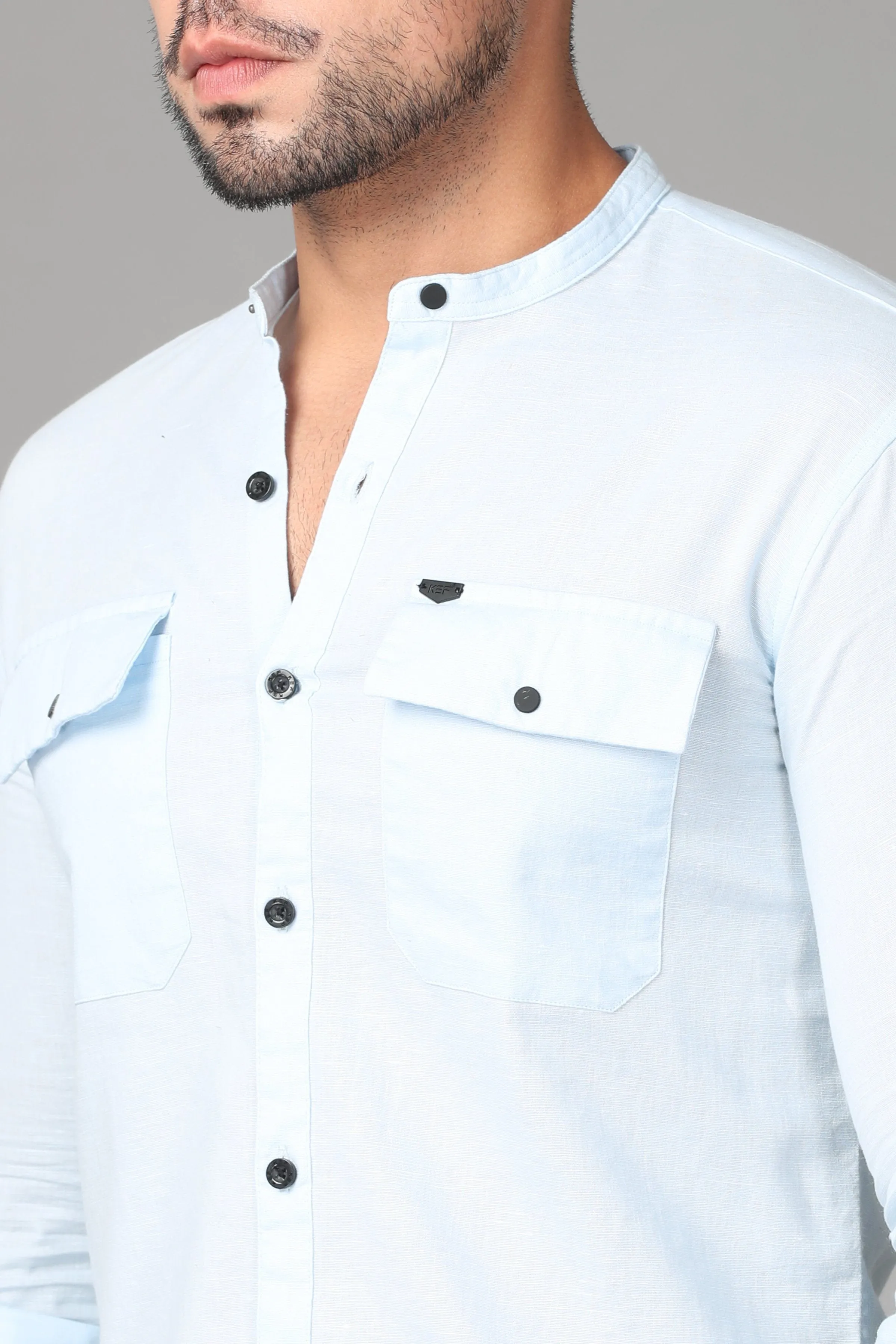 Light Blue Plain Shirt