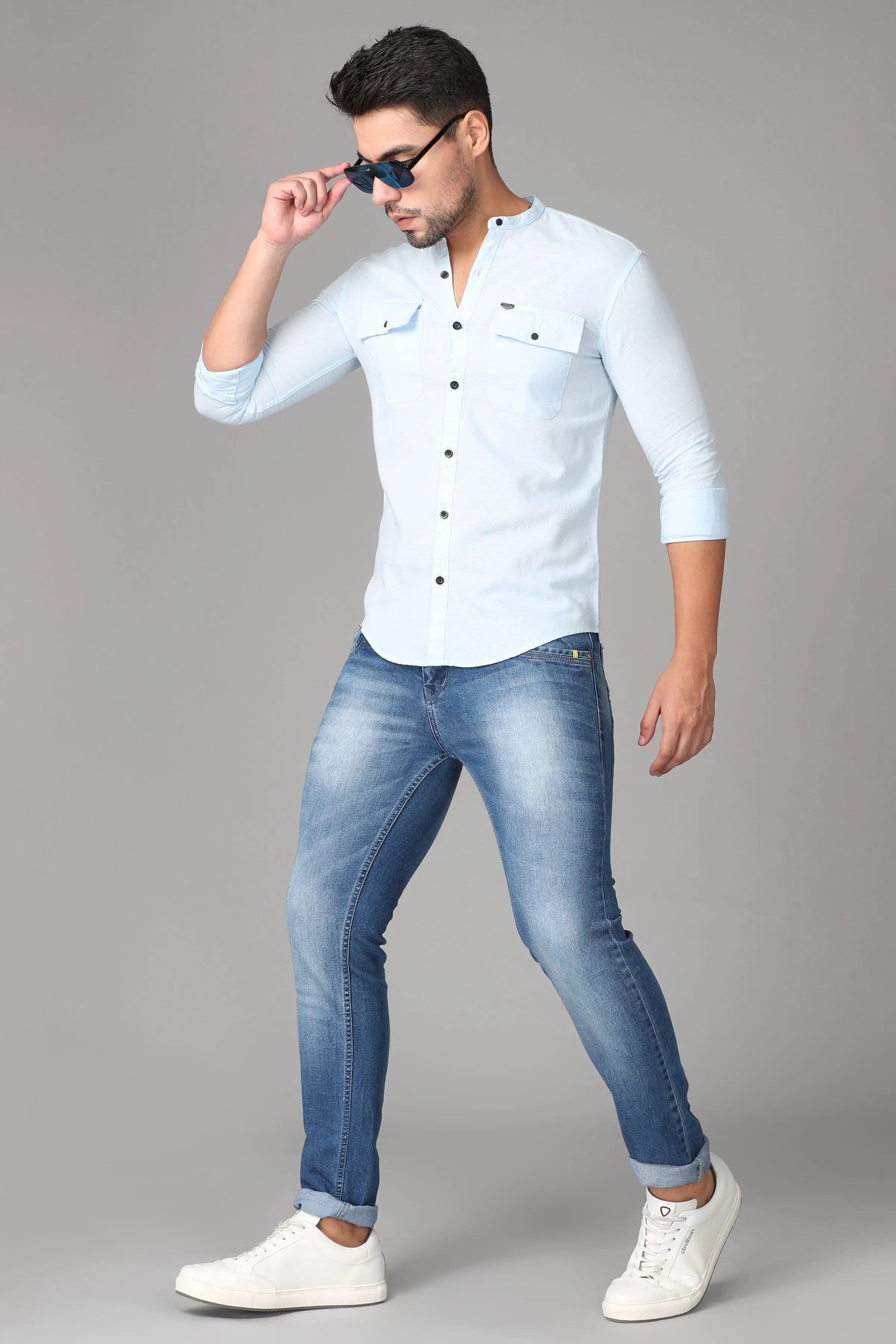 Light Blue Plain Shirt