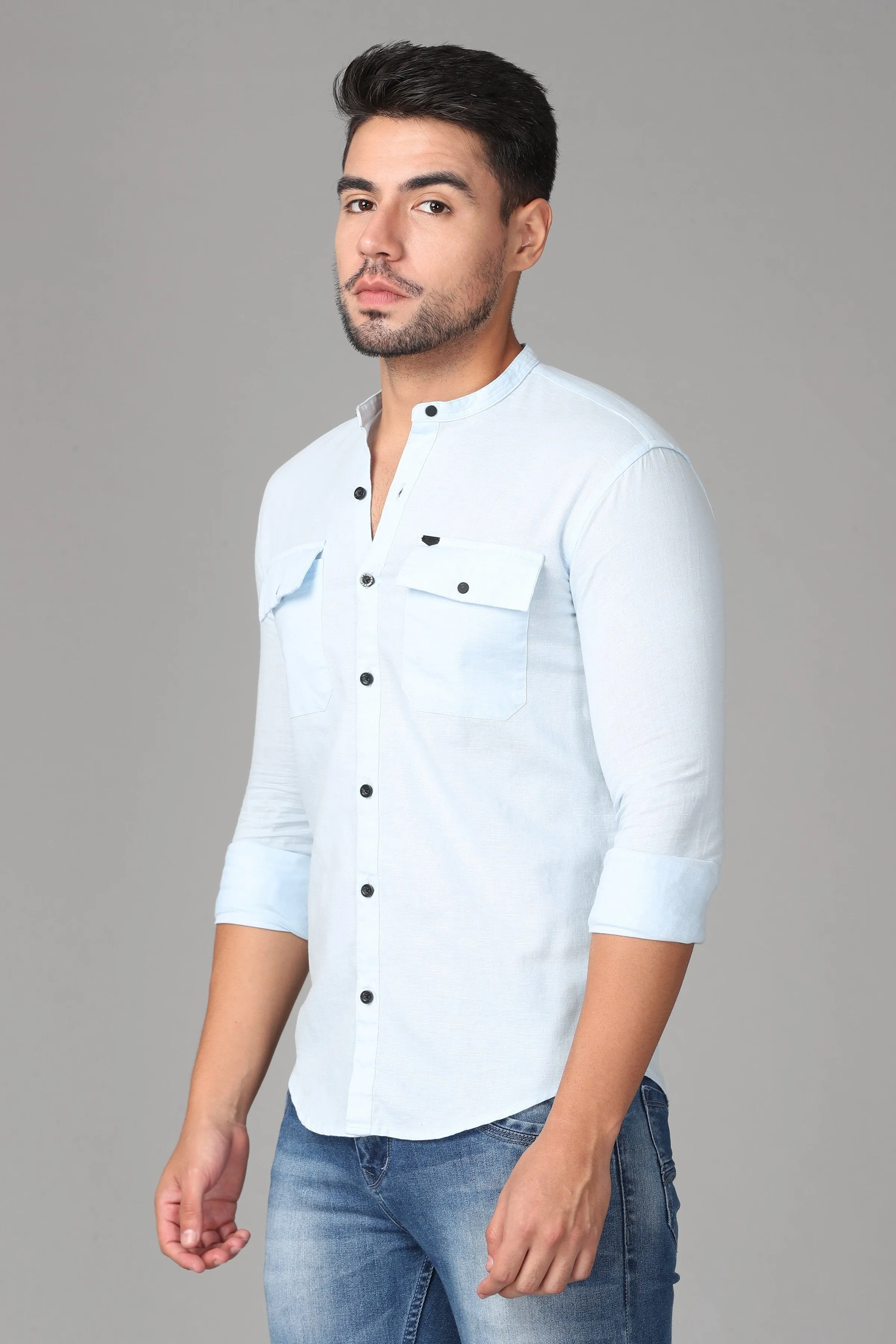 Light Blue Plain Shirt