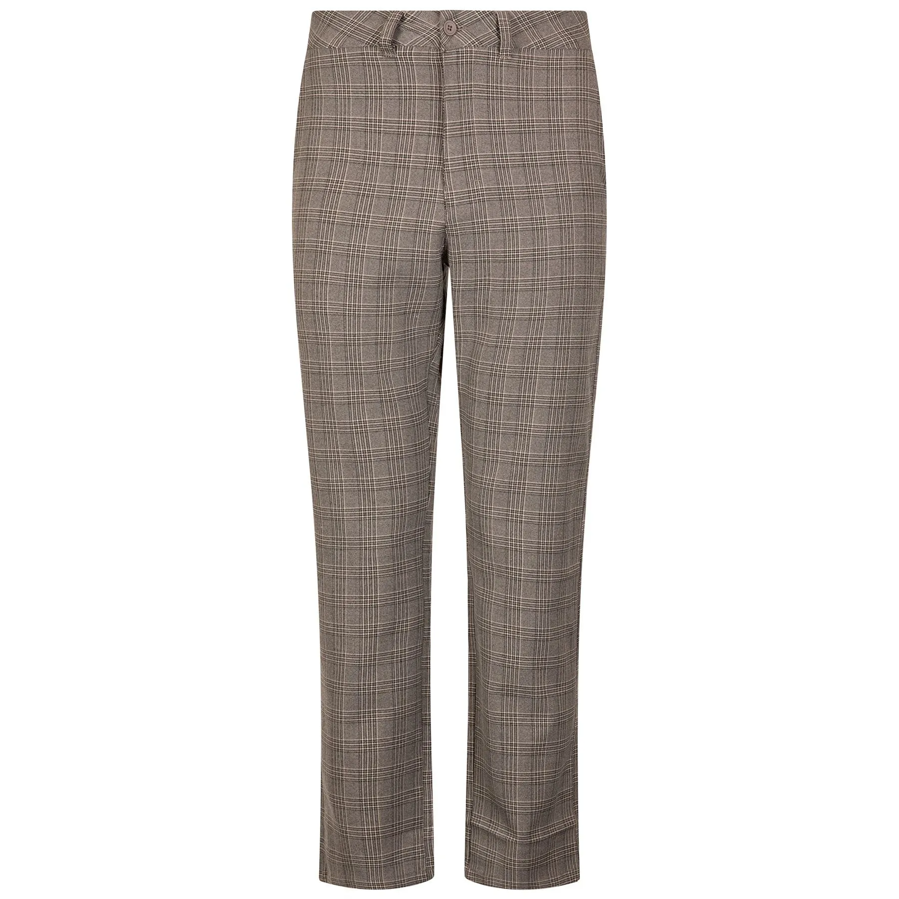 Macker Plaid Pants Brown - AW24