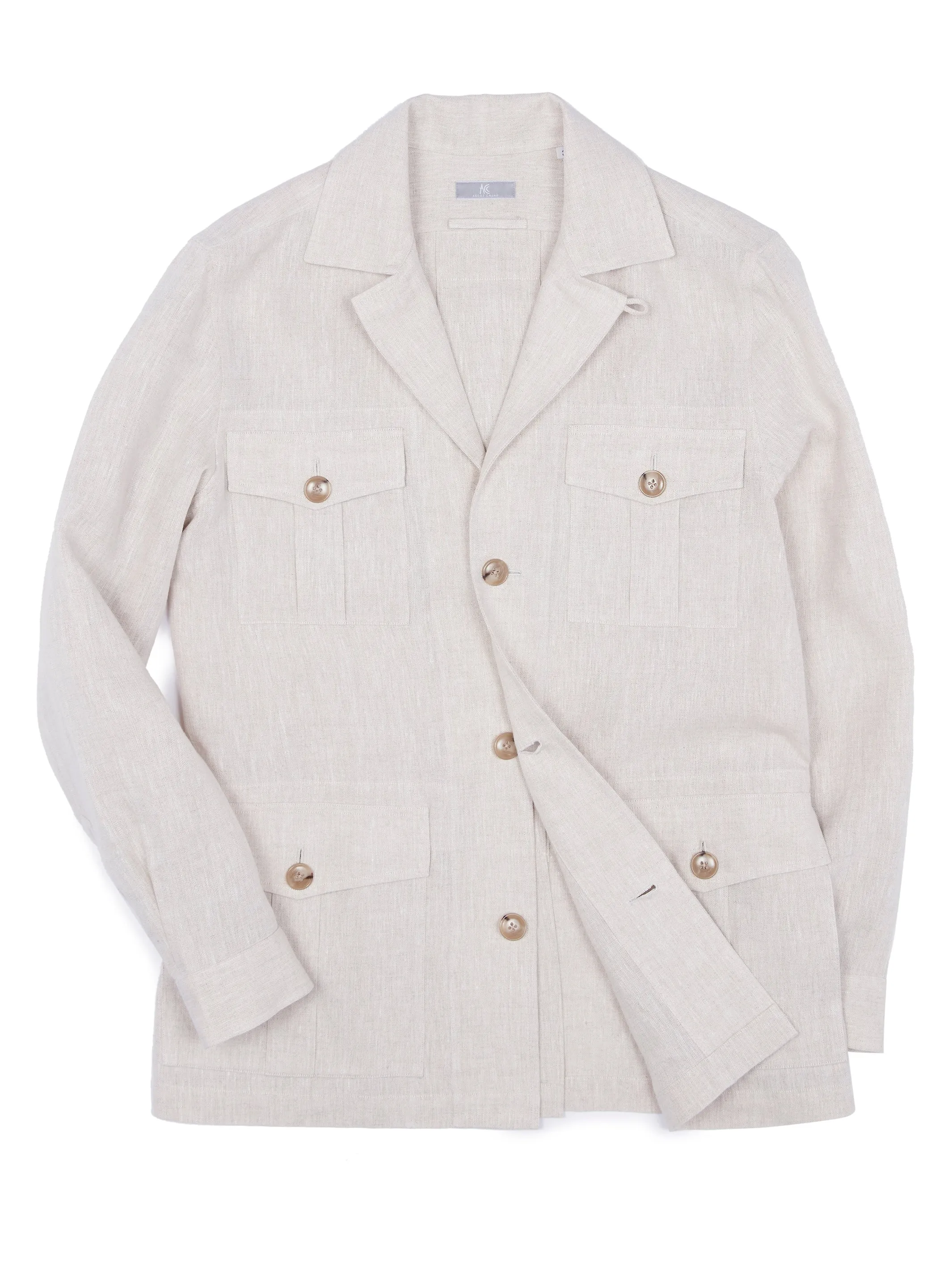 Made to Order Linen Safari Jacket