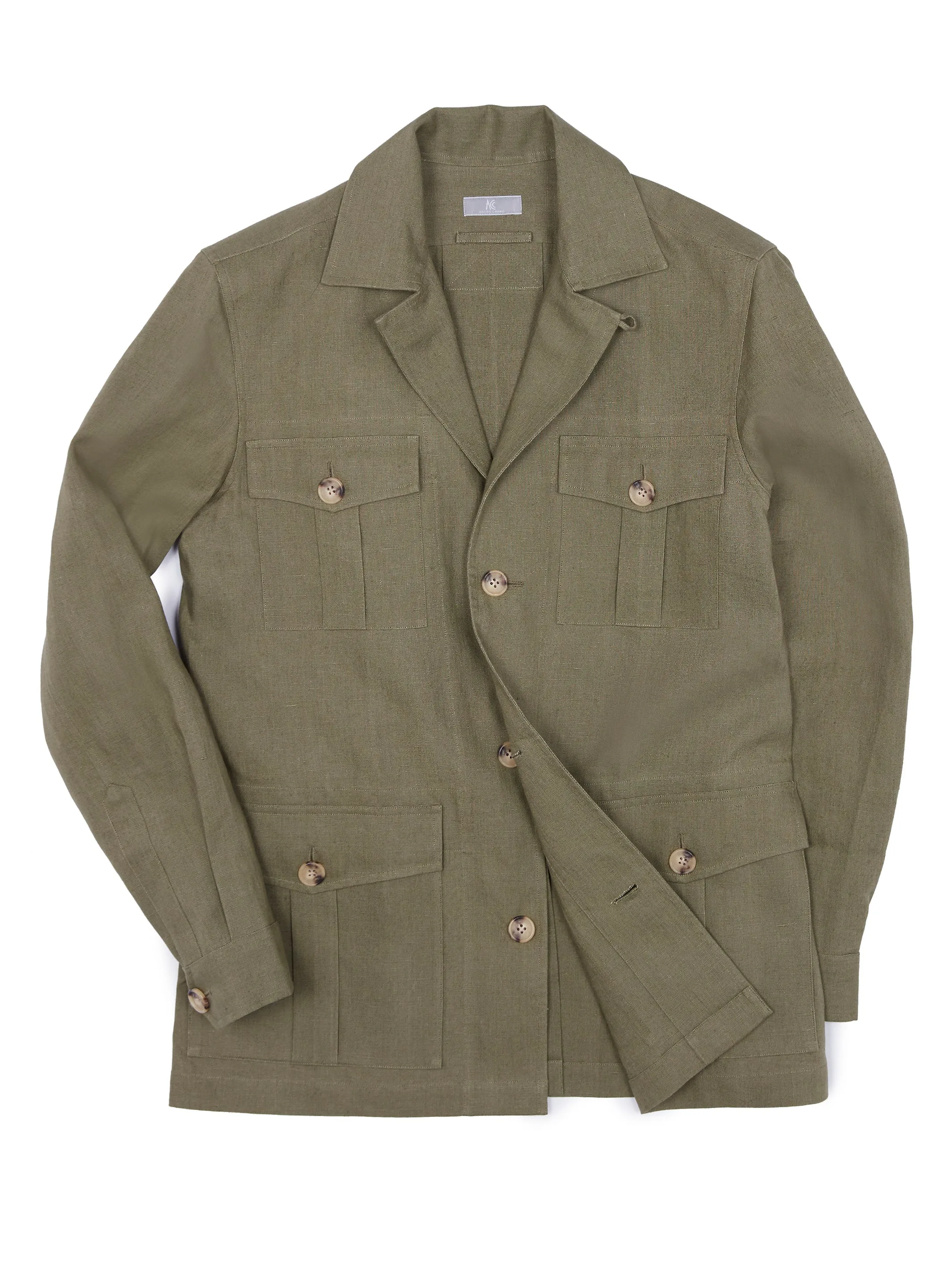 Made to Order Linen Safari Jacket