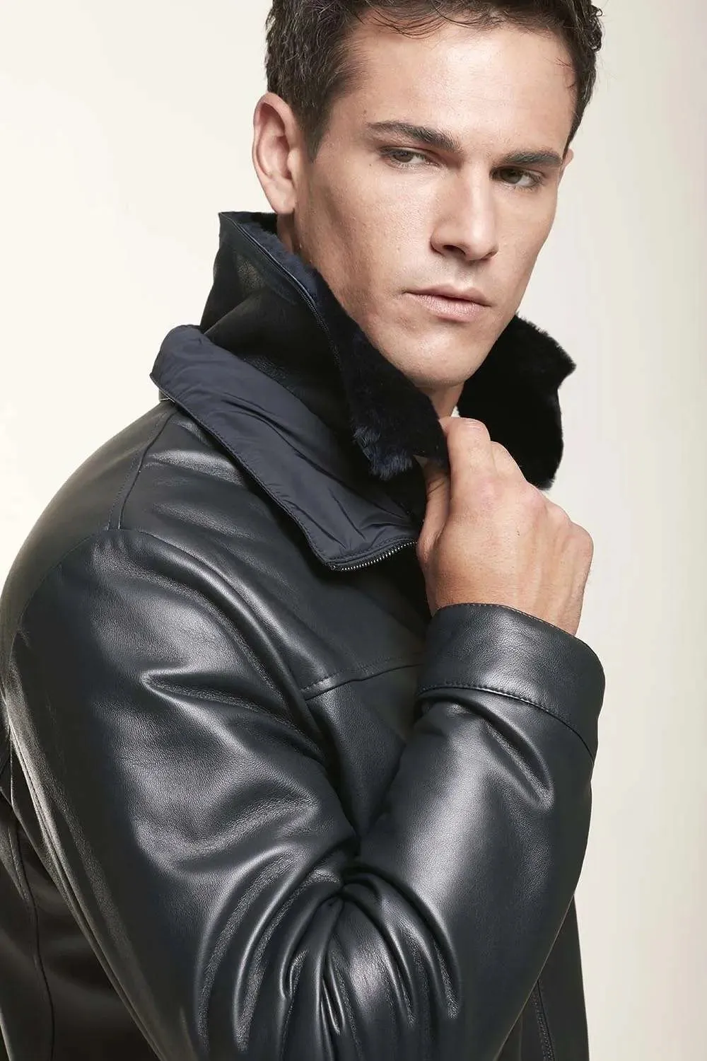 Men leather jacket