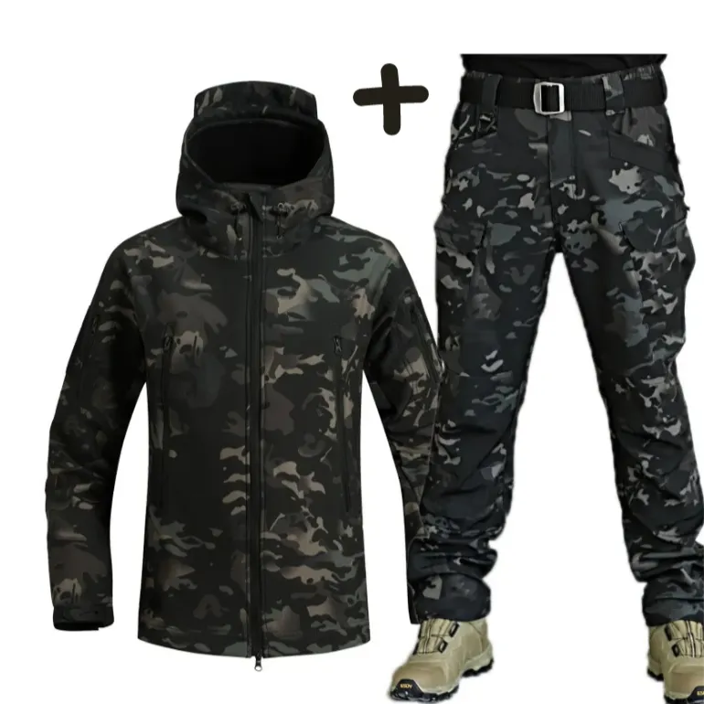 Men - Ski Set - Waterproof & Warm Jacket and Trousers - Ideal Winter Sports Clothing