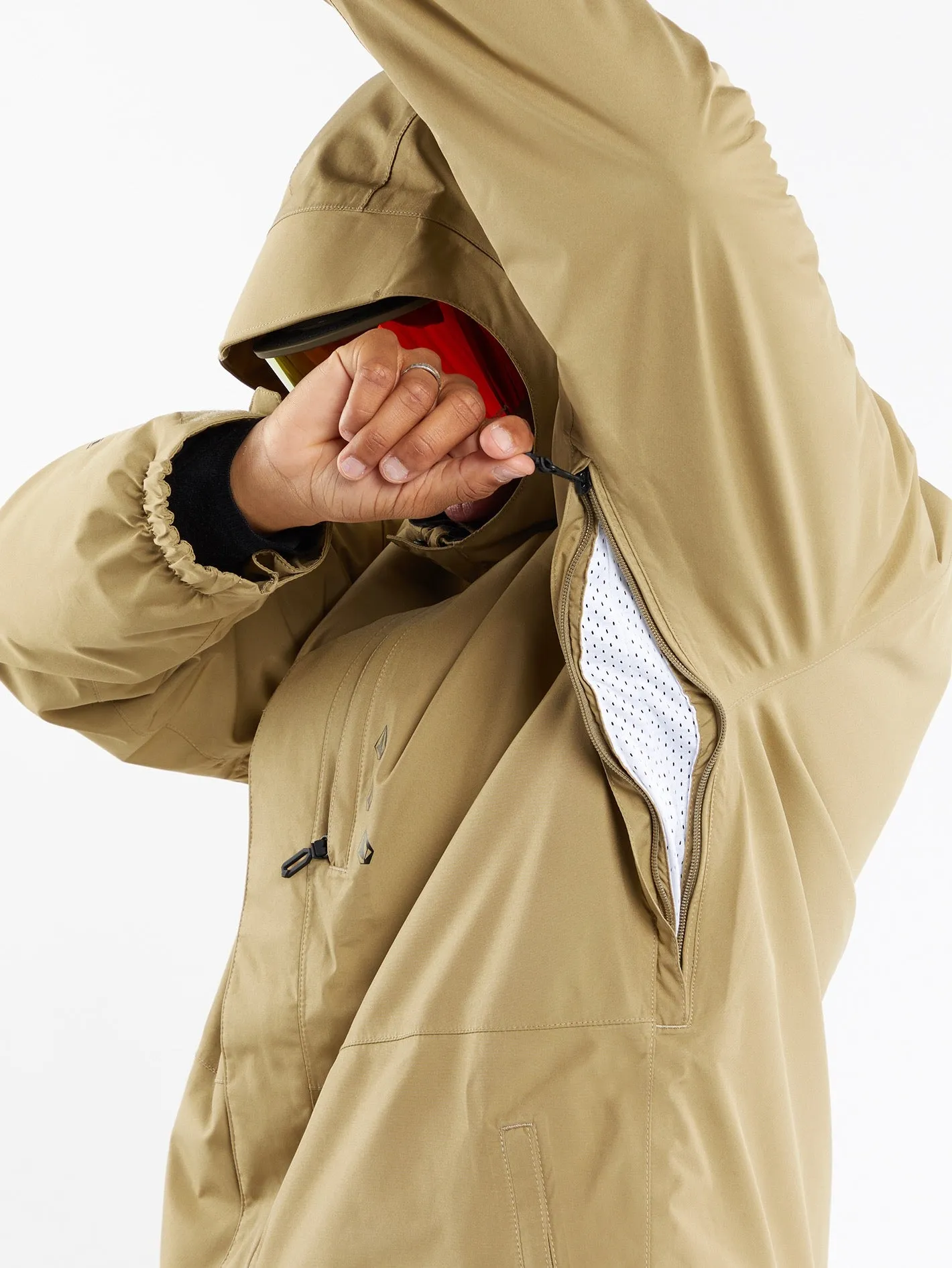 Mens Dua Insulated Gore Jacket - Dark Khaki