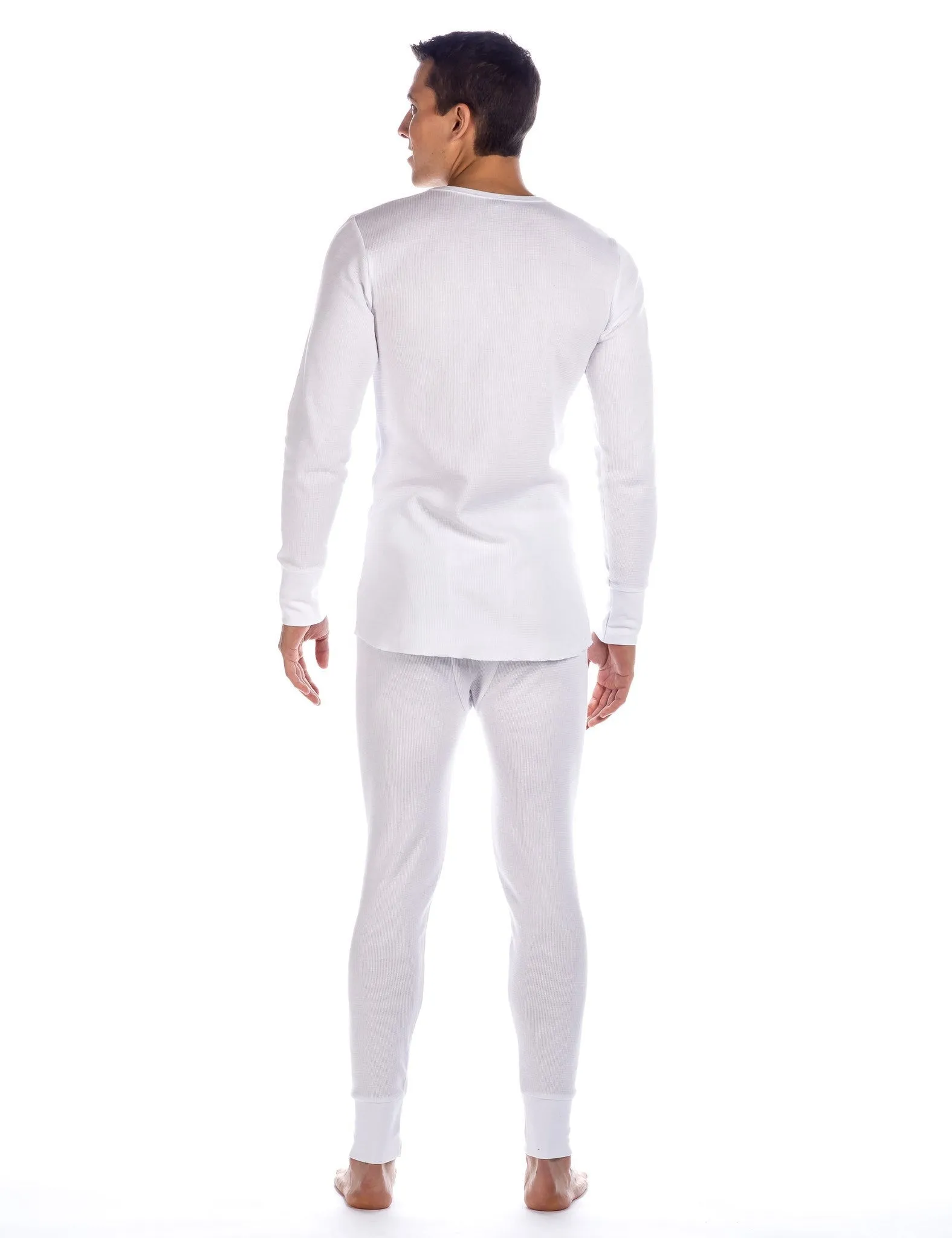 Men's Extreme Cold Waffle Knit Thermal Top and Bottom Set