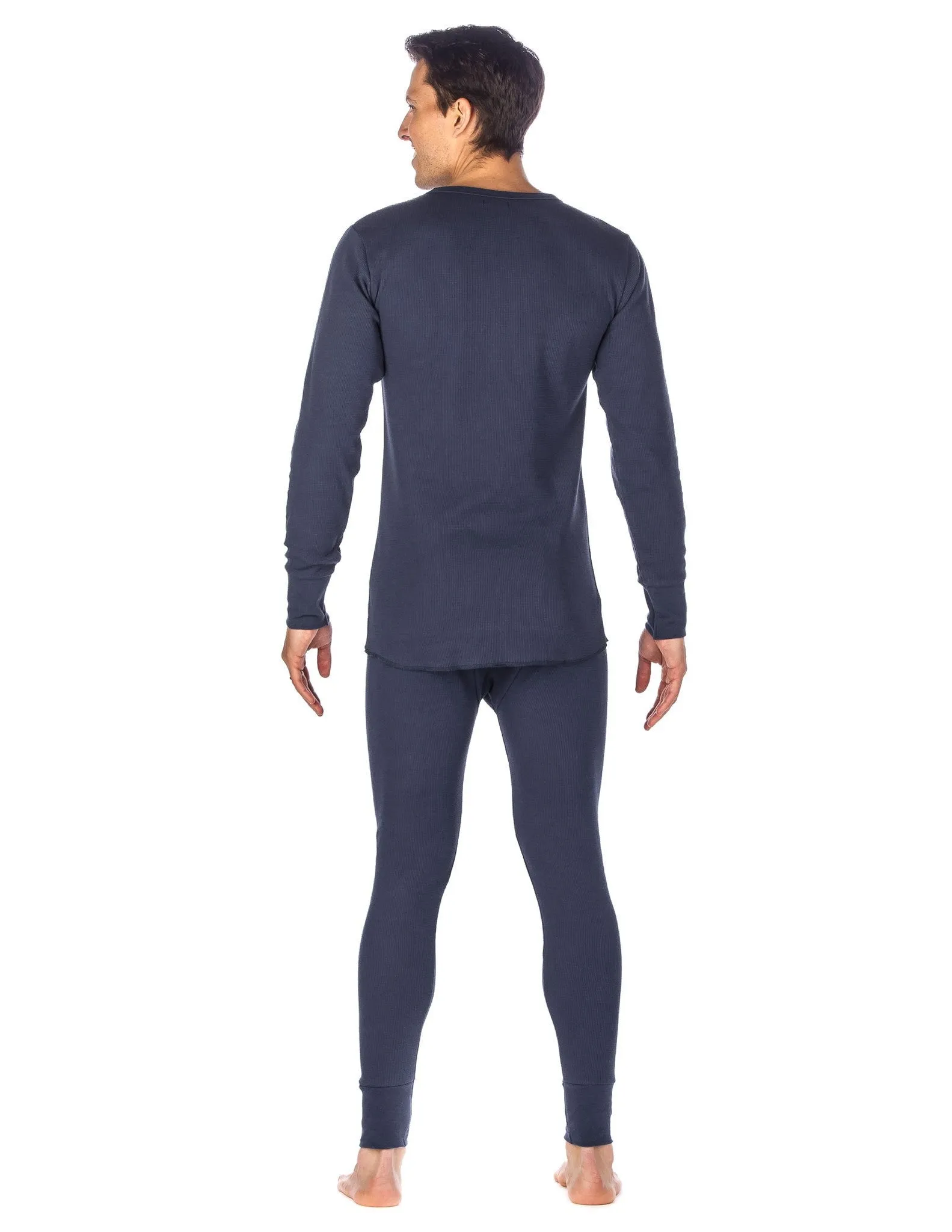 Men's Extreme Cold Waffle Knit Thermal Top and Bottom Set