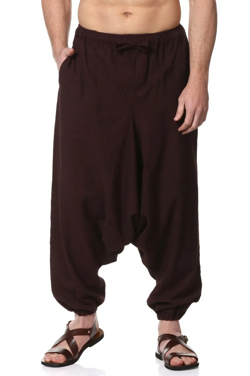 Men's Harem Pant | Maroon | Fits Waist Size 28" to 36"