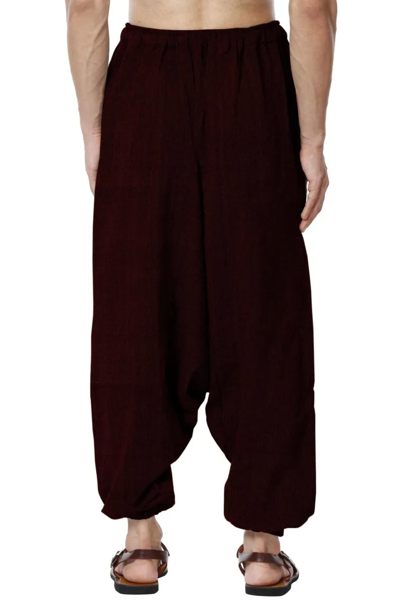 Men's Harem Pant | Maroon | Fits Waist Size 28" to 36"