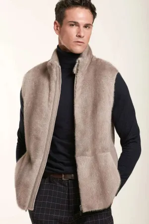 Mens mink vest