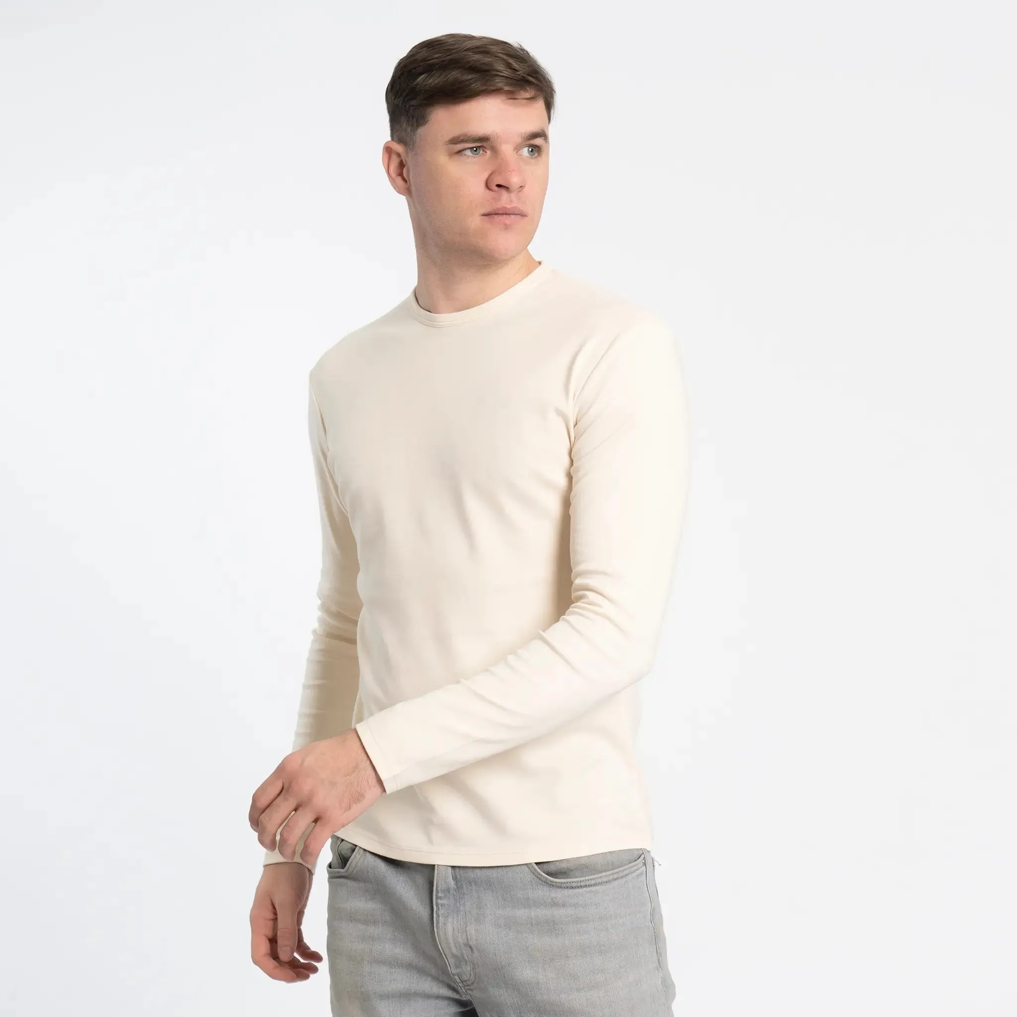 Men's Organic Pima Cotton Long Sleeve Shirt