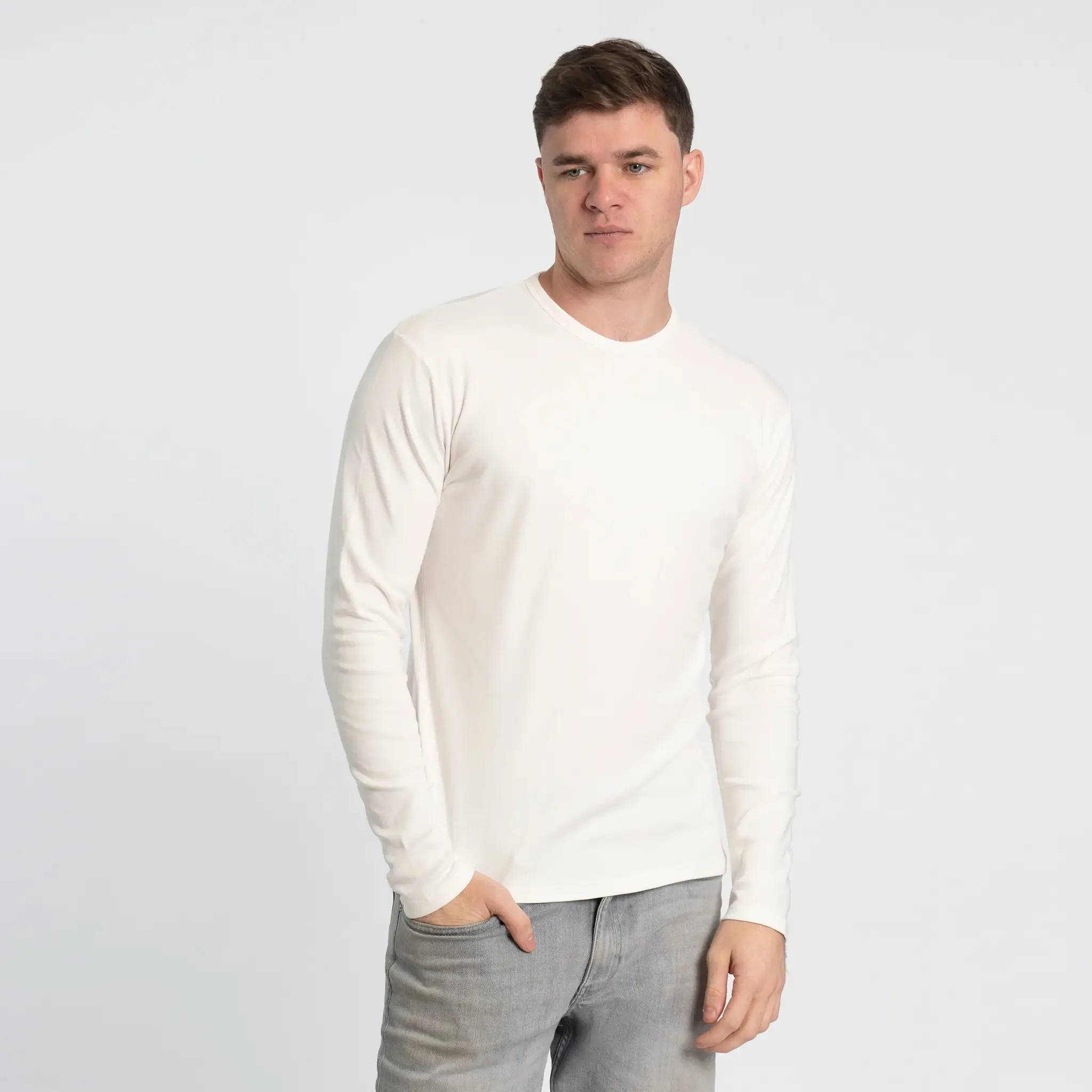 Men's Organic Pima Cotton Long Sleeve Shirt