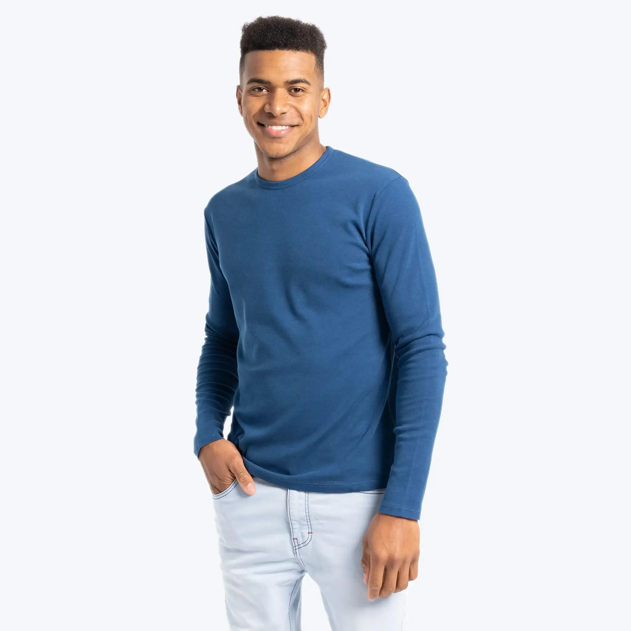 Men's Organic Pima Cotton Long Sleeve Shirt