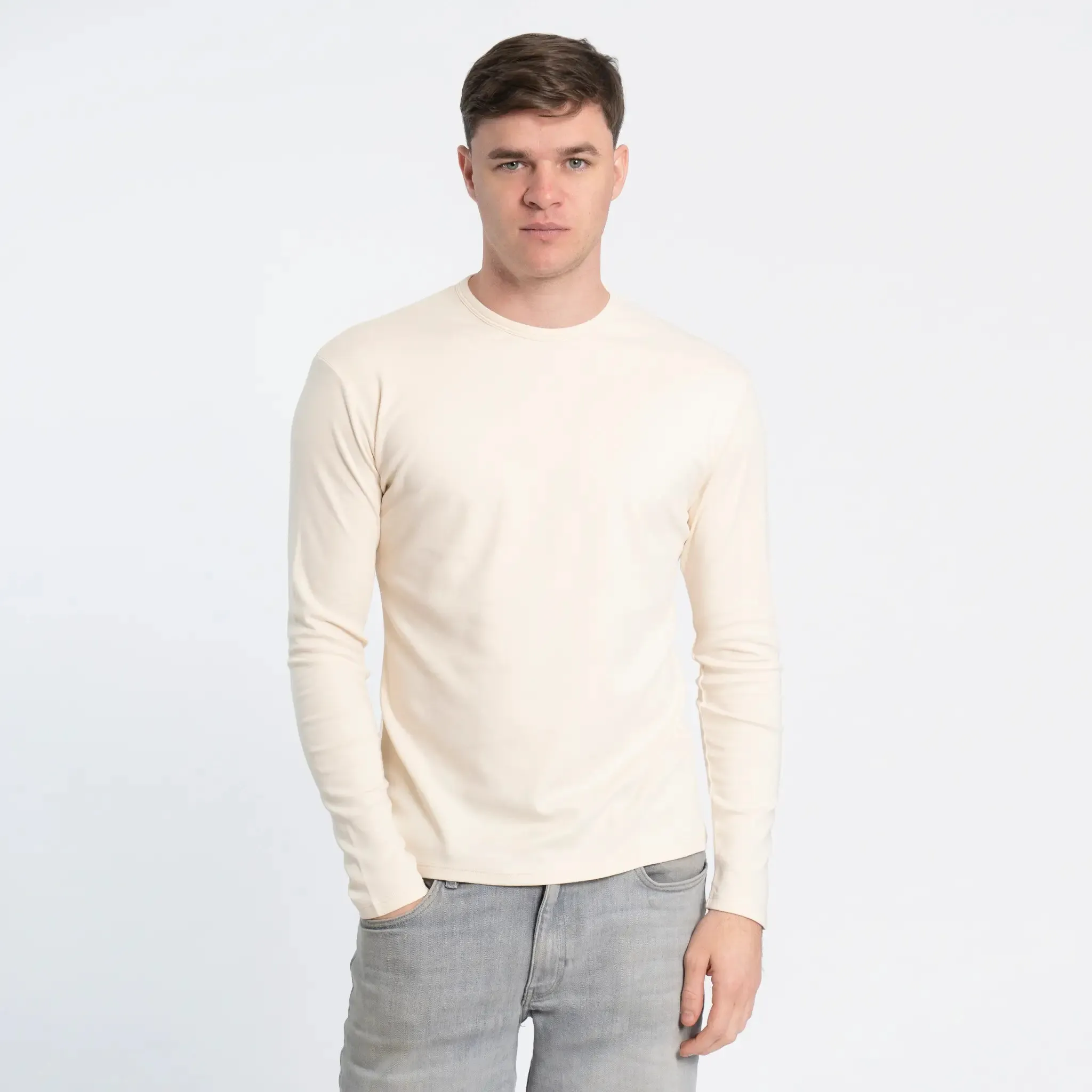 Men's Organic Pima Cotton Long Sleeve Shirt