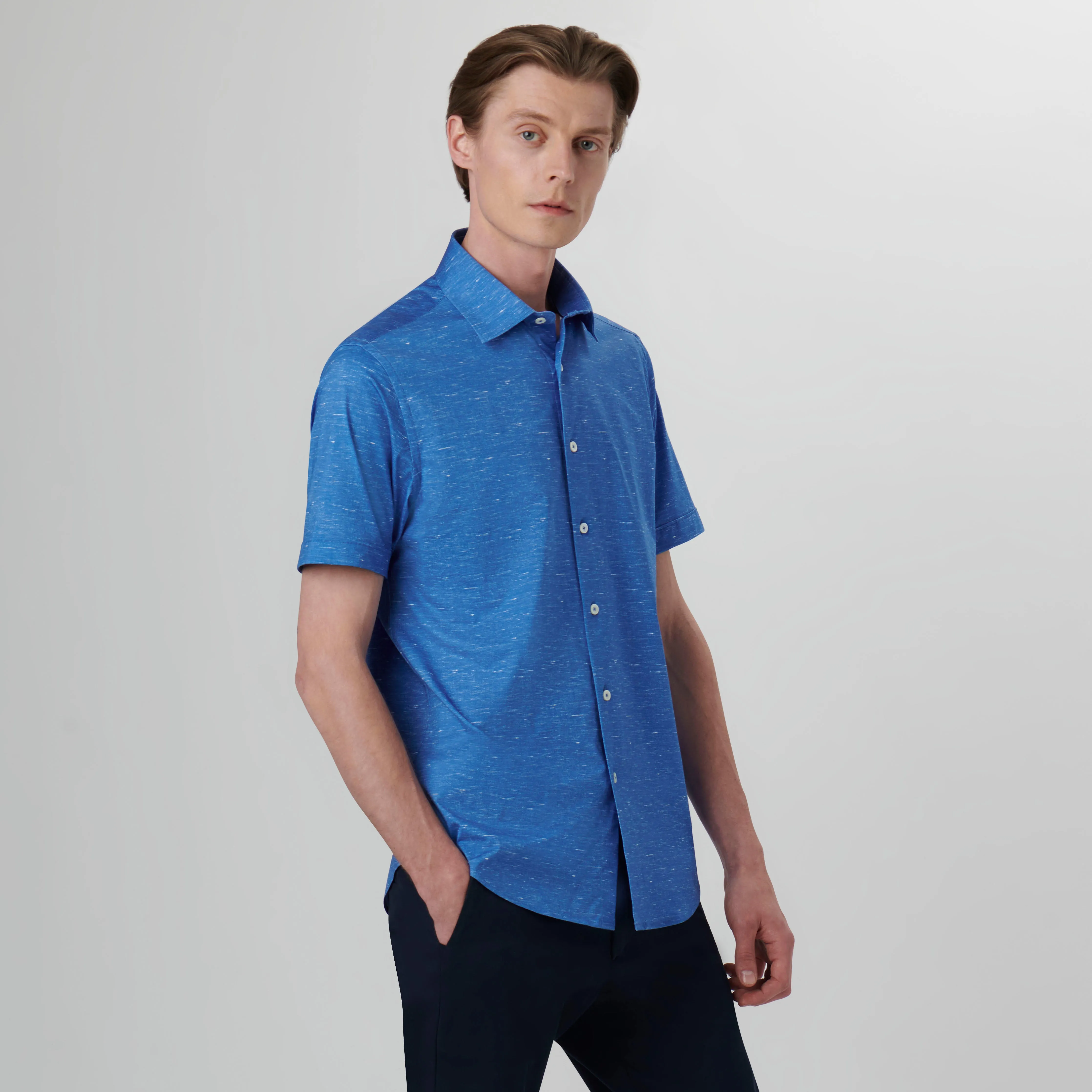 Miles Melange OoohCotton Short Sleeve Shirt