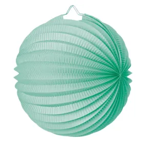 Mint Pleated Paper Lantern - 30cm