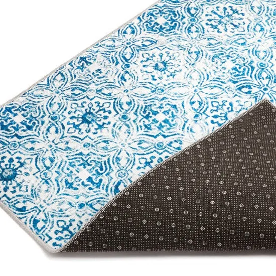 Mozaic Tiles Blue Floor Mat