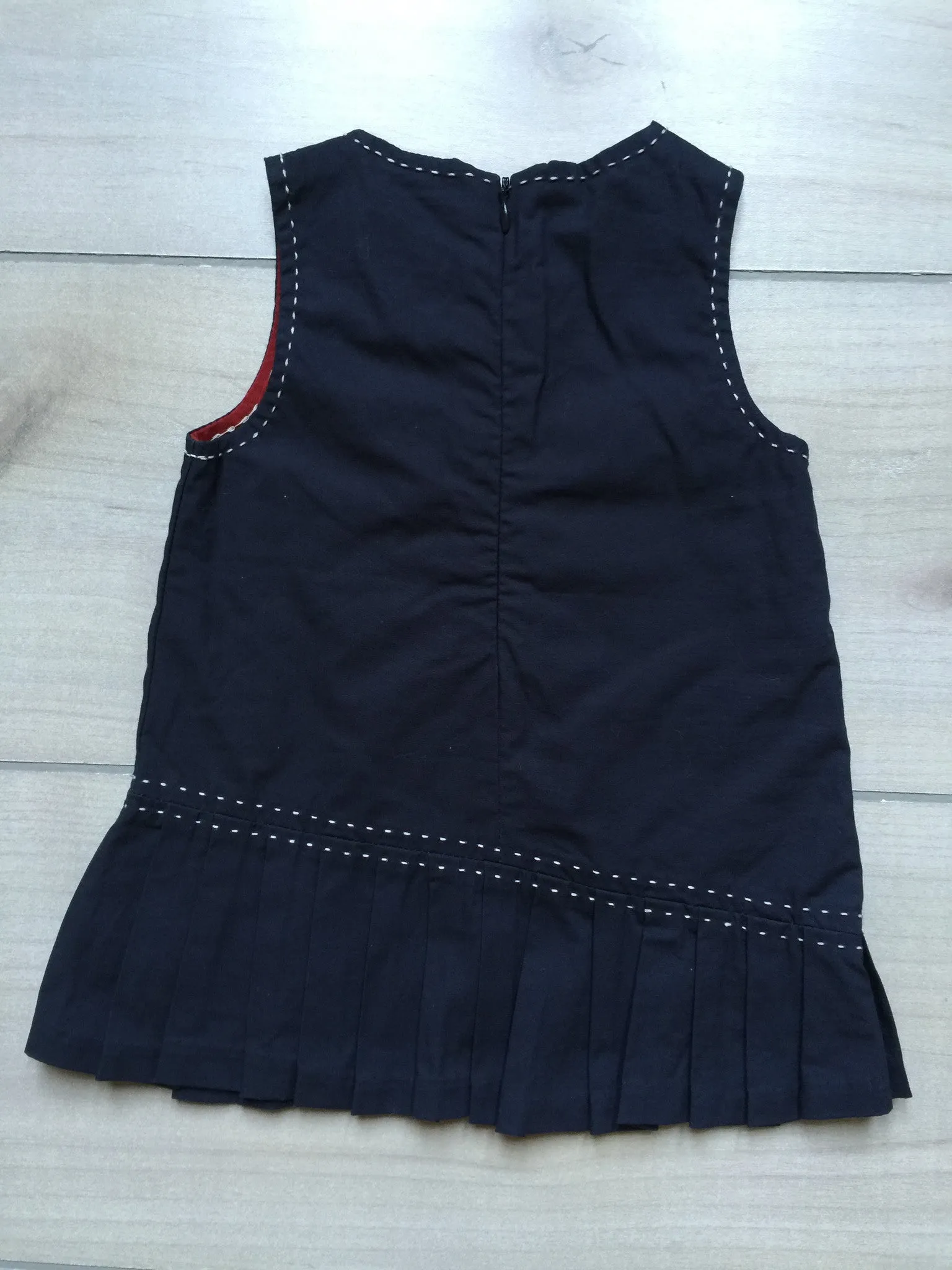 NEW Jacadi Heart Pleated Pinnie