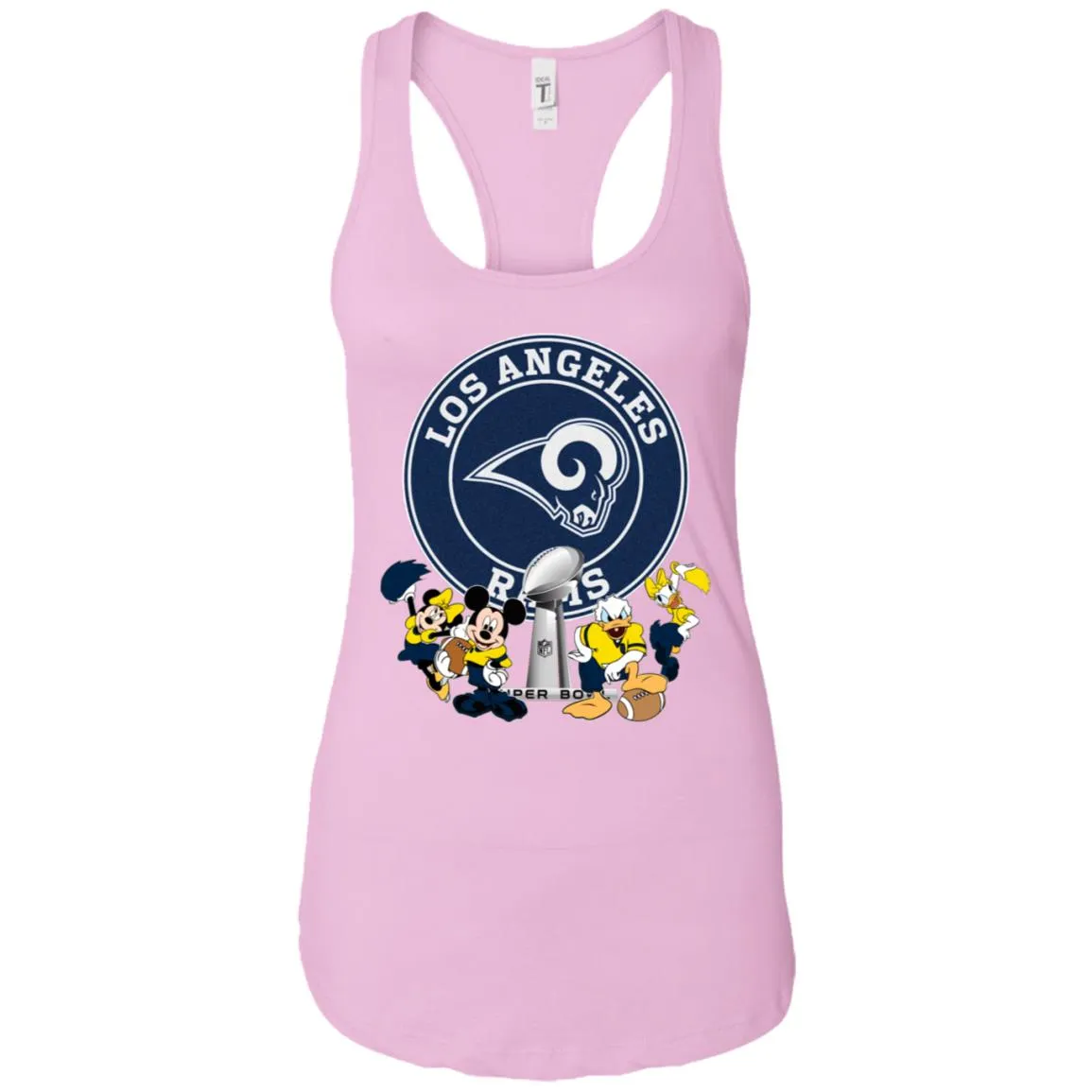 Nfl – Los Angeles Rams Super Bowl 2019 Mickey Mouse Minnie Mouse Donald Duck Daisy Duck Football Women Tank Top