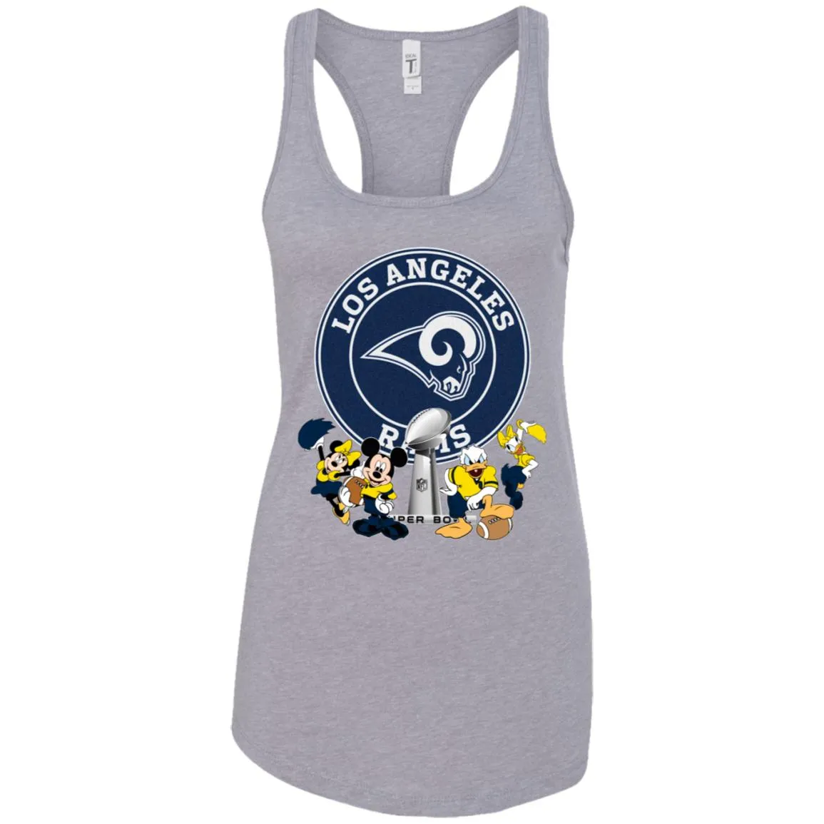 Nfl – Los Angeles Rams Super Bowl 2019 Mickey Mouse Minnie Mouse Donald Duck Daisy Duck Football Women Tank Top