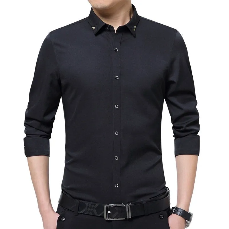 Nsqured Silky Formal Men's Business Shirt