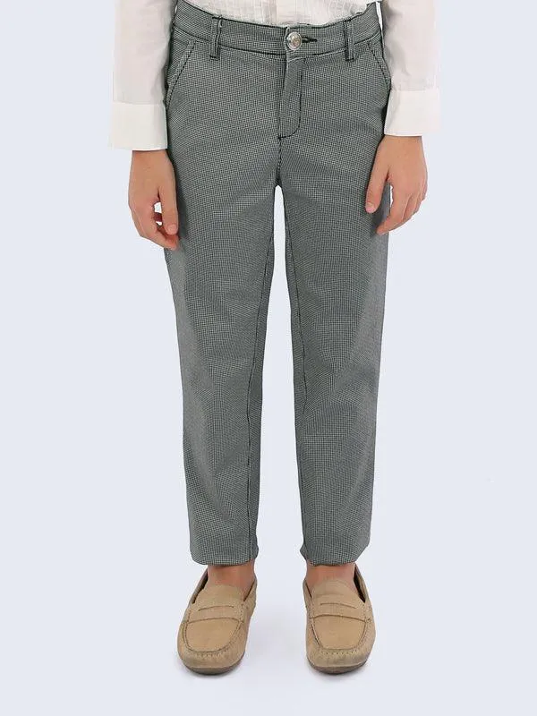 One Friday Grey Check Trouser