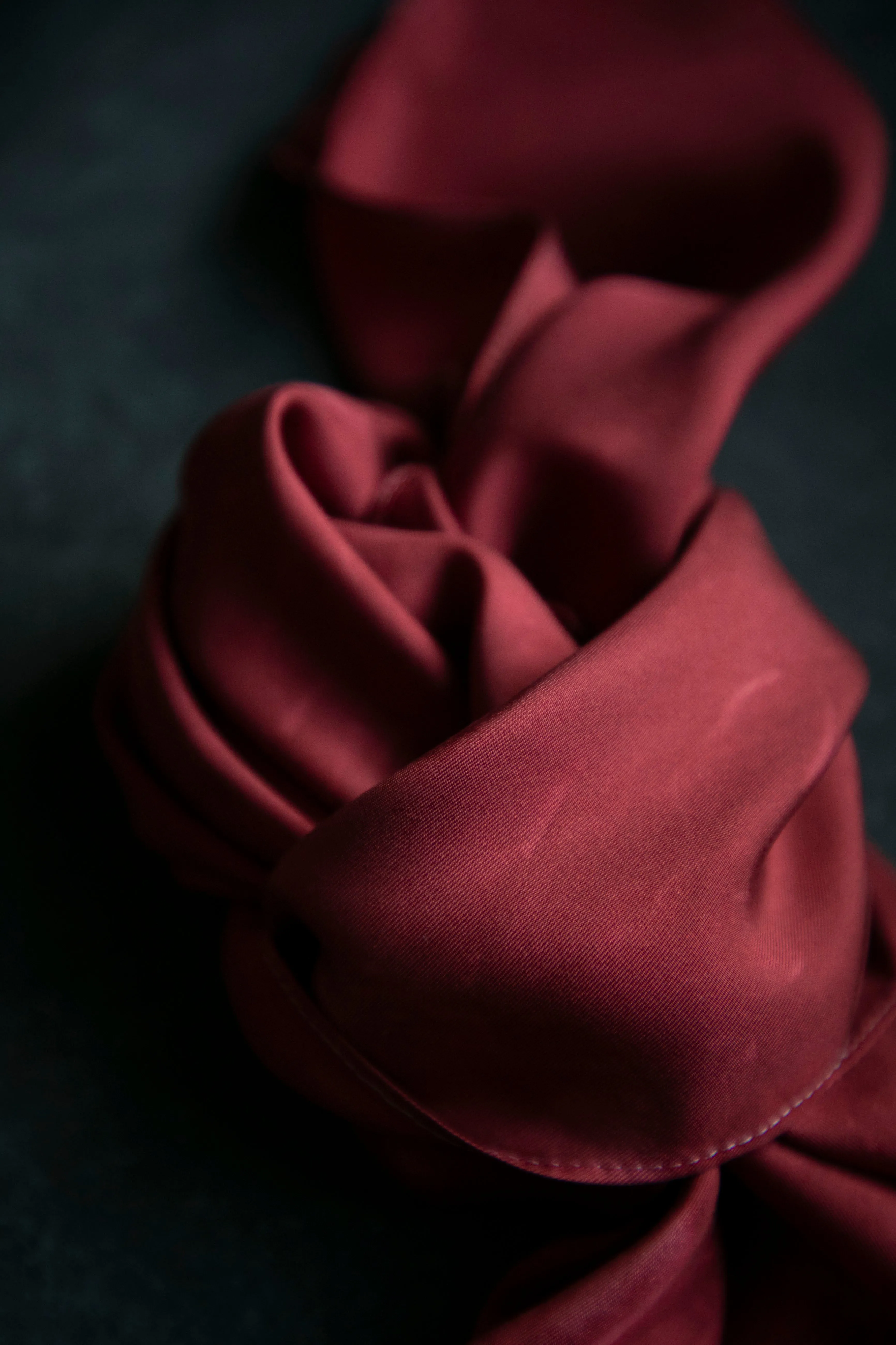 Original Eco-Dyed | Crushed Cranberry  | 26 x 26" 100% Silk Twill Scarf