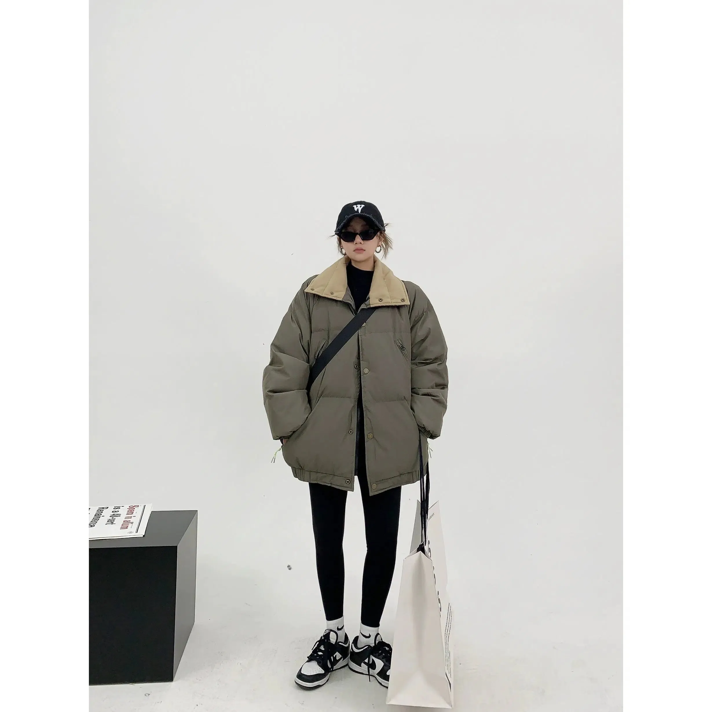 Oversized Quilted Puffer Coat