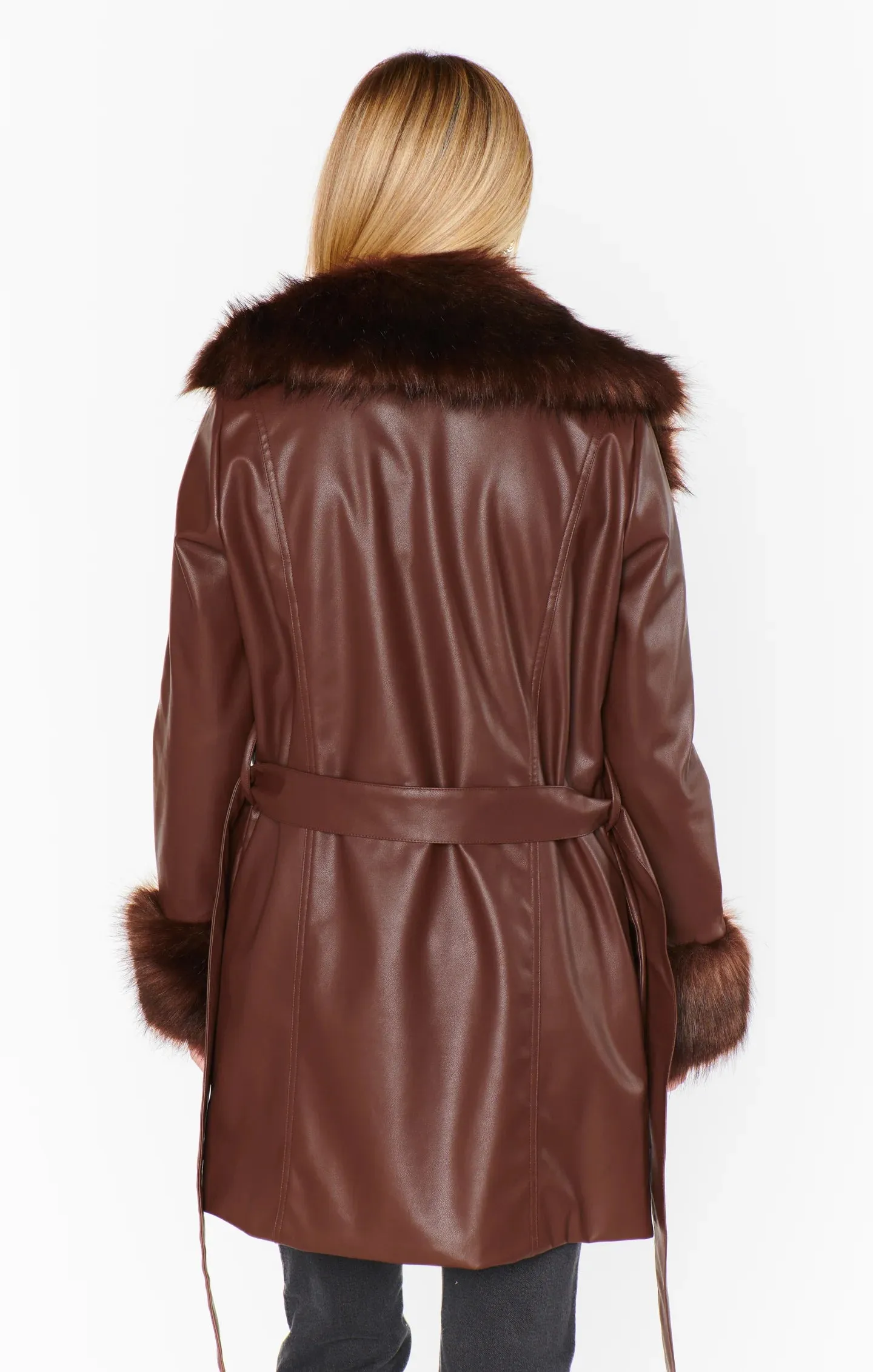 Penny Lane Coat-Cocoa Faux