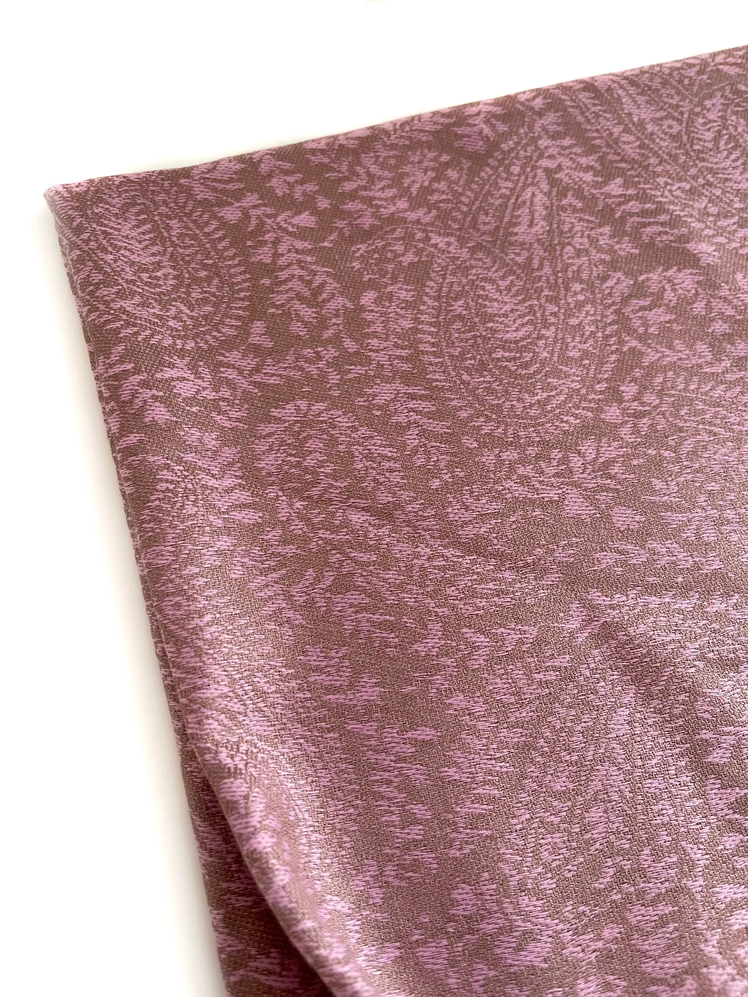 PINK PAISLEY PRINT REVERSIBLE PASHMINA SHAWL SCARF