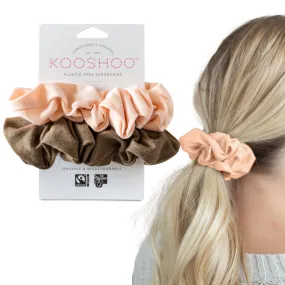 Plastic-free Scrunchies - Blush Walnut