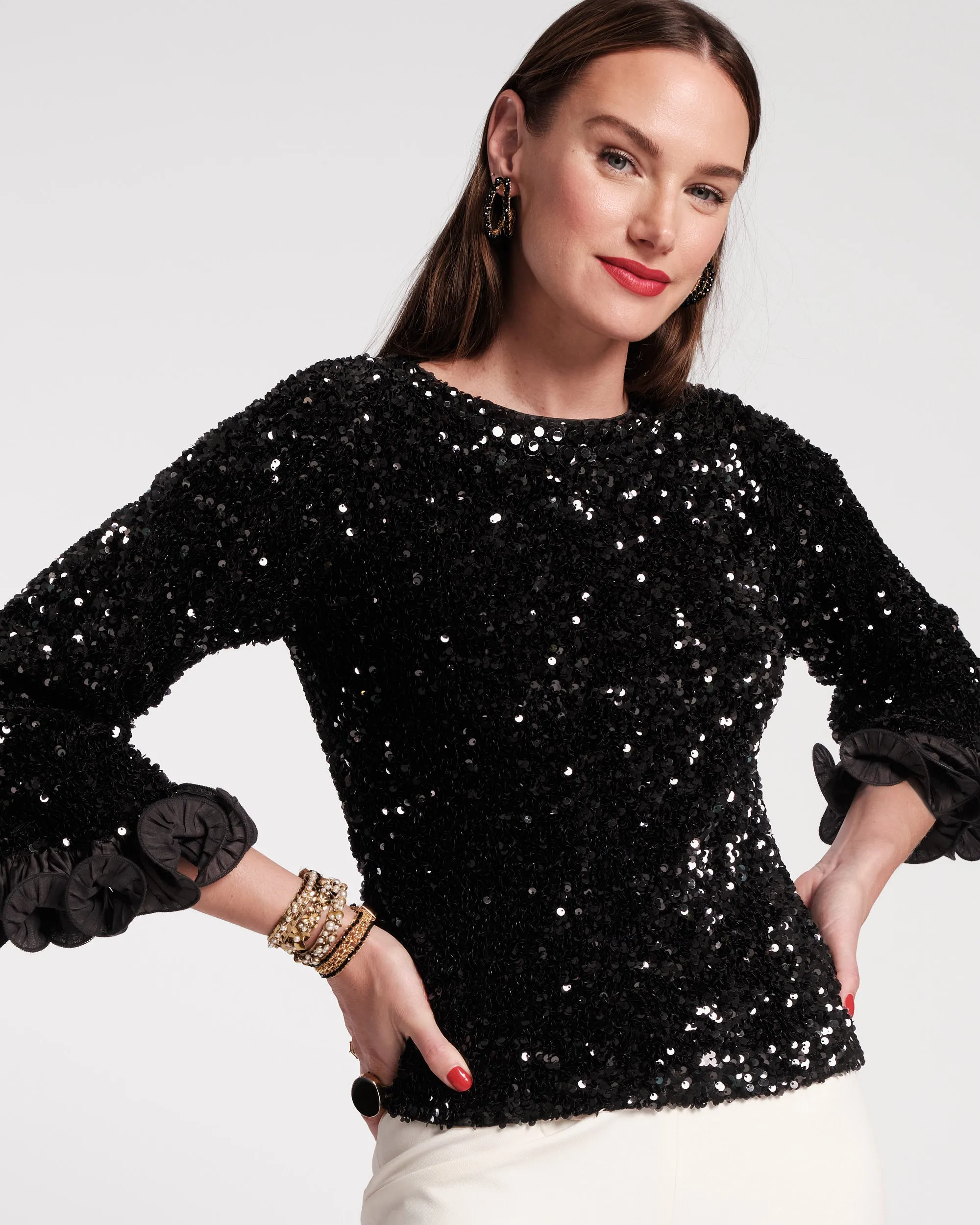 Plaza Sequin Top